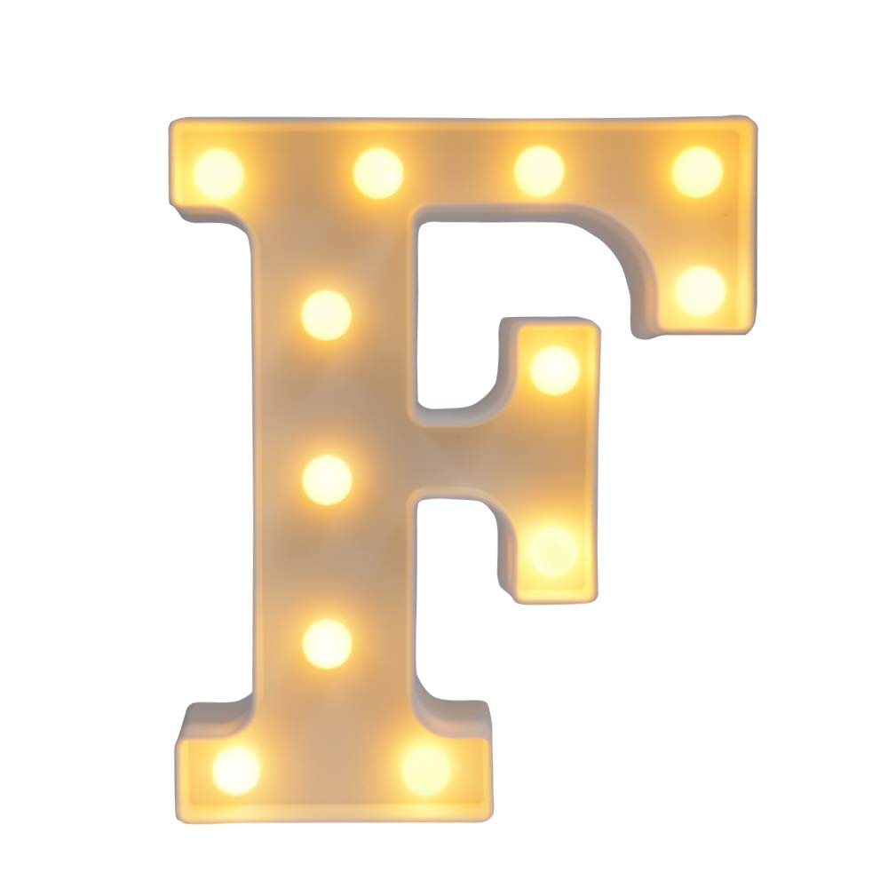 CJWPOWER LED Letter Lights - Customizable Wall Decor for Bedroom, Party, Wedding & Birthday - Cute Home Decor Night Light for Romantic Ambiance & Festive Celebrations