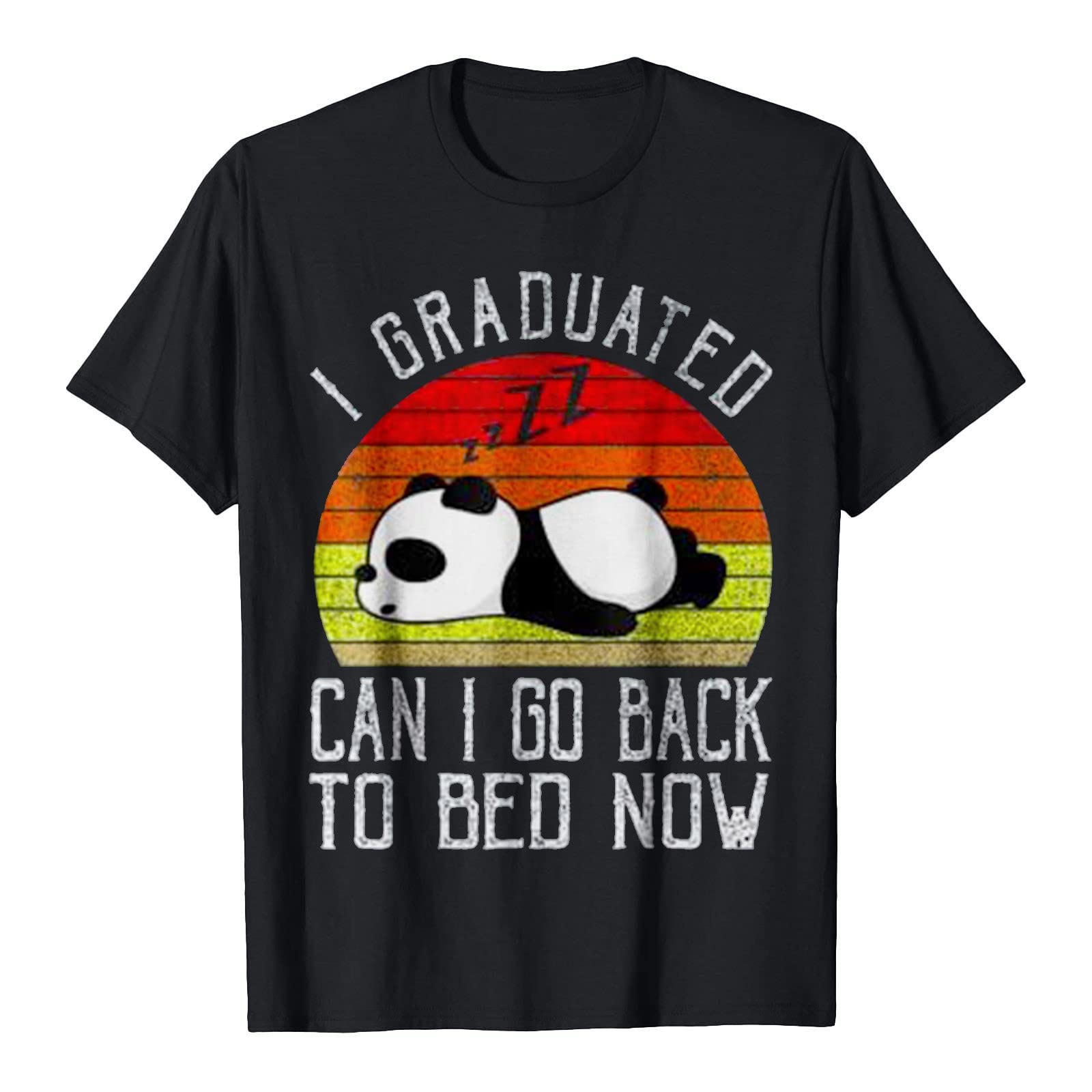 Funny Graduation T-Shirt for Boys & Girls - 'I Graduated Can I Go Back to Bed Now' Cute Graduation Gift - Perfect for School Ceremonies, Parties & Sleepy Graduates