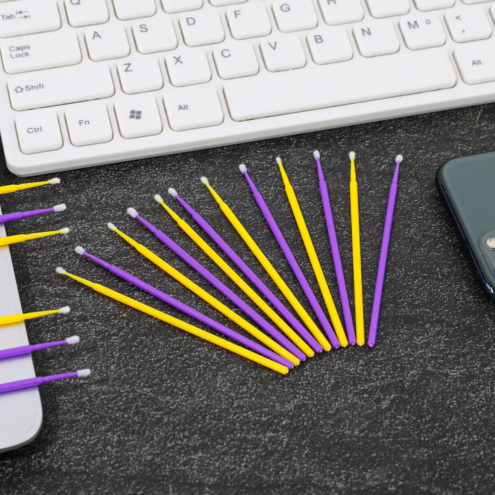 KALIONE 200-Pack Sewing Machine Cleaning Brushes - Bendable Micro Swabs with Multipurpose Pointed Tips | Disposable Cleaning Kit for Sewing Machines, Phones, Laptops & Charge Ports | Perfect for Home, Office & DIY Sewing Projects