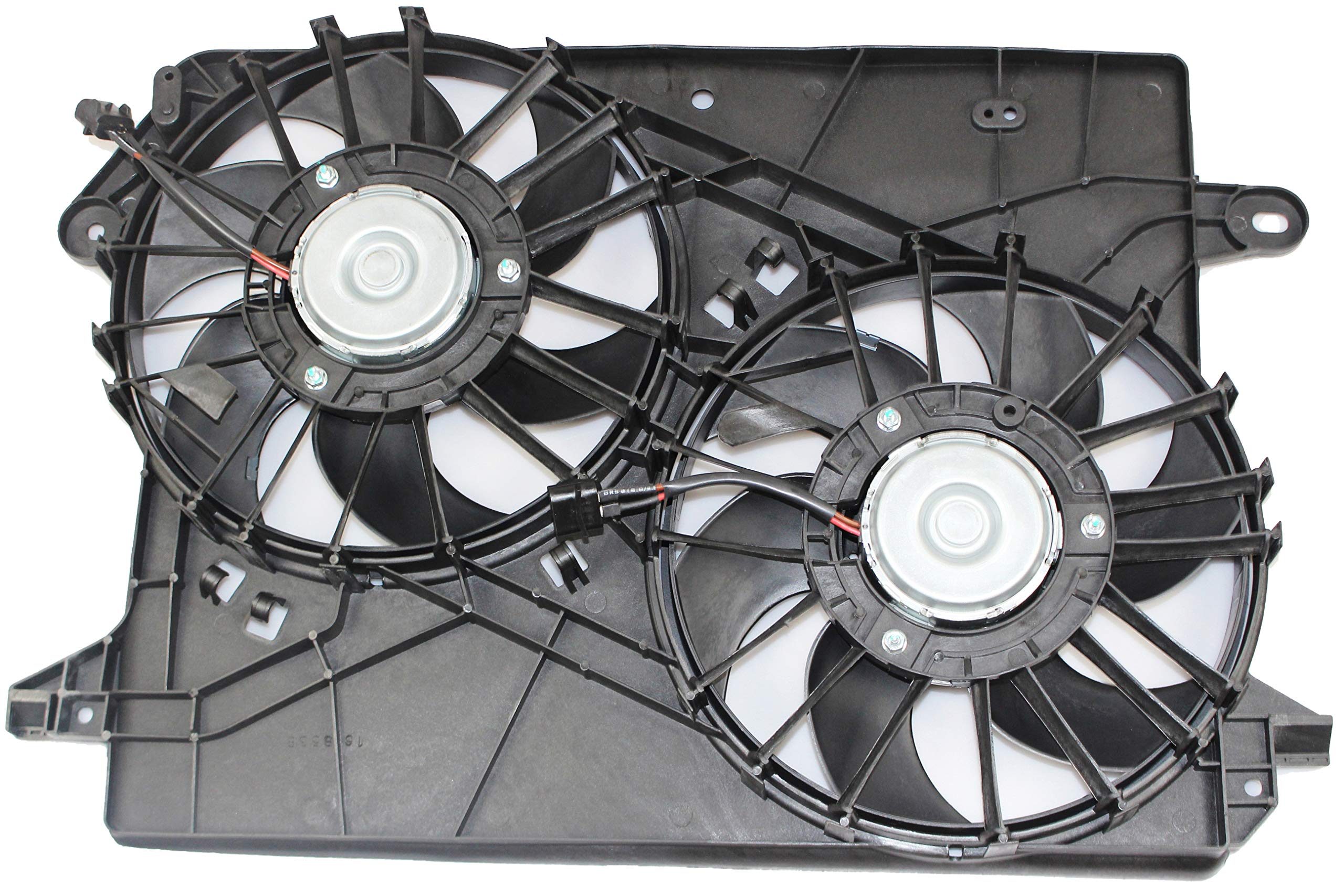 620-039 Engine Radiator Dual Cooling Fan Replacement for 2005-2008 Chrysler 300, 2008 Dodge Challenger, 2006-2008 Charger & Magnum - Compatible with Part Numbers 5137713AA, 5174358AA, CH3115132 - Perfect for Overheating Prevention & Enhanced Engine Cooling