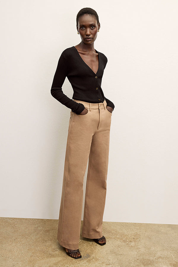 Milo Wide Leg Jeans for Women - Eco-Friendly Stretch Denim Pants with Comfortable Fit - Perfect for Casual Wear, Office, and Travel