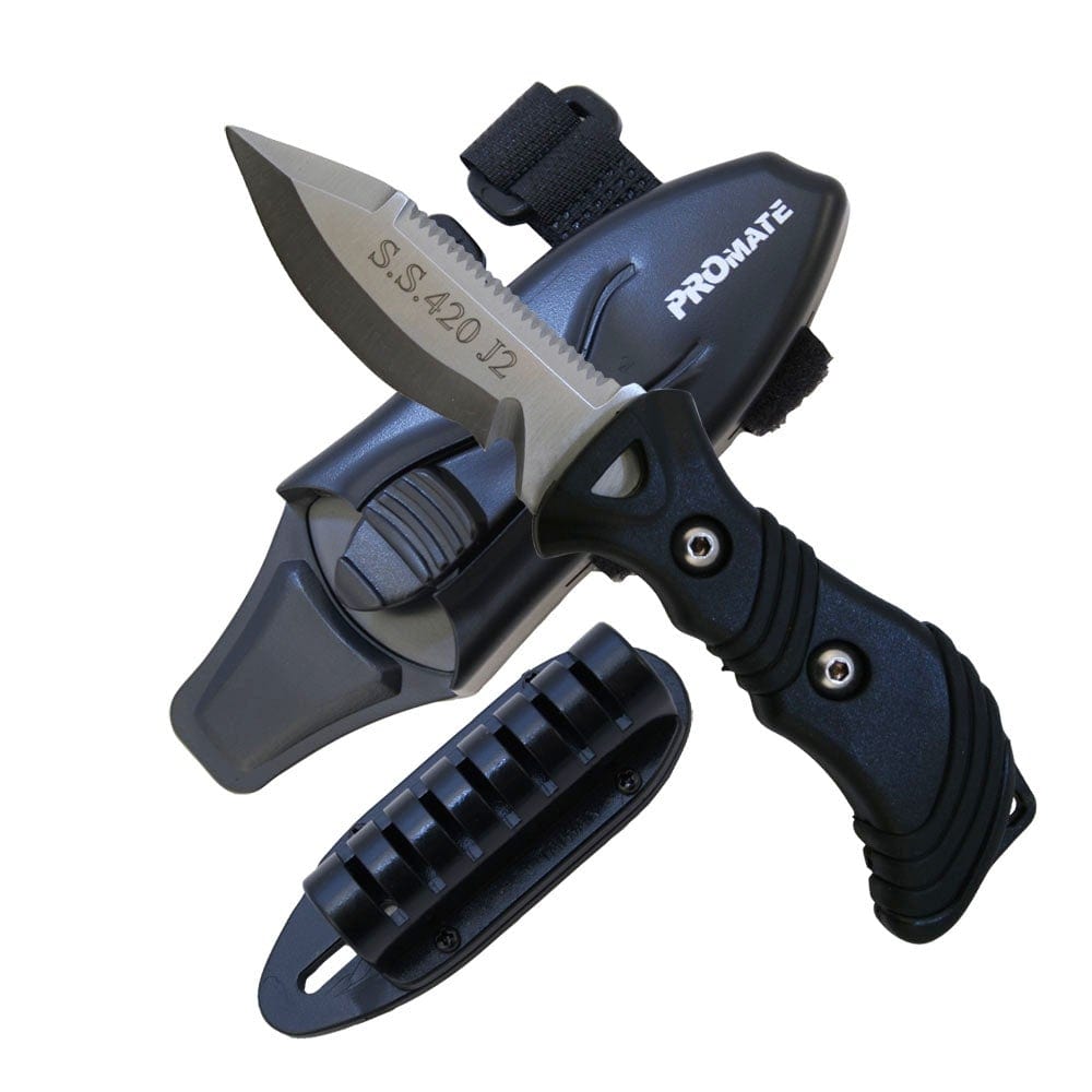 3 Inch Blade Dive Knife - Stainless Steel Scuba Diving Knife for Spearfishing, Snorkeling & Water Sports | Compact & Rust-Resistant for Underwater Safety & Emergency Use