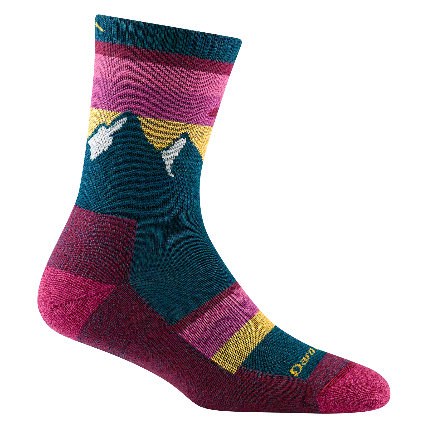 Darn Tough 5005 Sunset Ledge Micro Crew Lightweight Cushion Socks for Women - Hiking, Running & Everyday Comfort