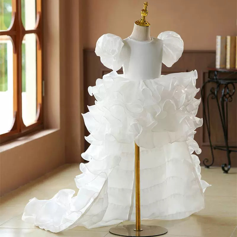 Princess Dress for Girls - Elegant Flower Girl & Birthday Party Gown | Perfect for Weddings, Pageants & Special Occasions