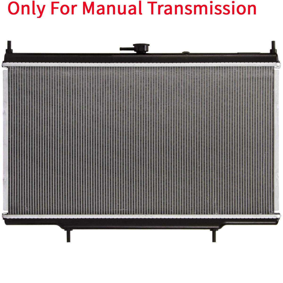 YHA MT Radiator Manual Transmission Assembly without Oil Cooler - Compatible with 2007-2012 Nissan Sentra 16mm Core CU2998 | Perfect for Transmission Cooling & Engine Performance