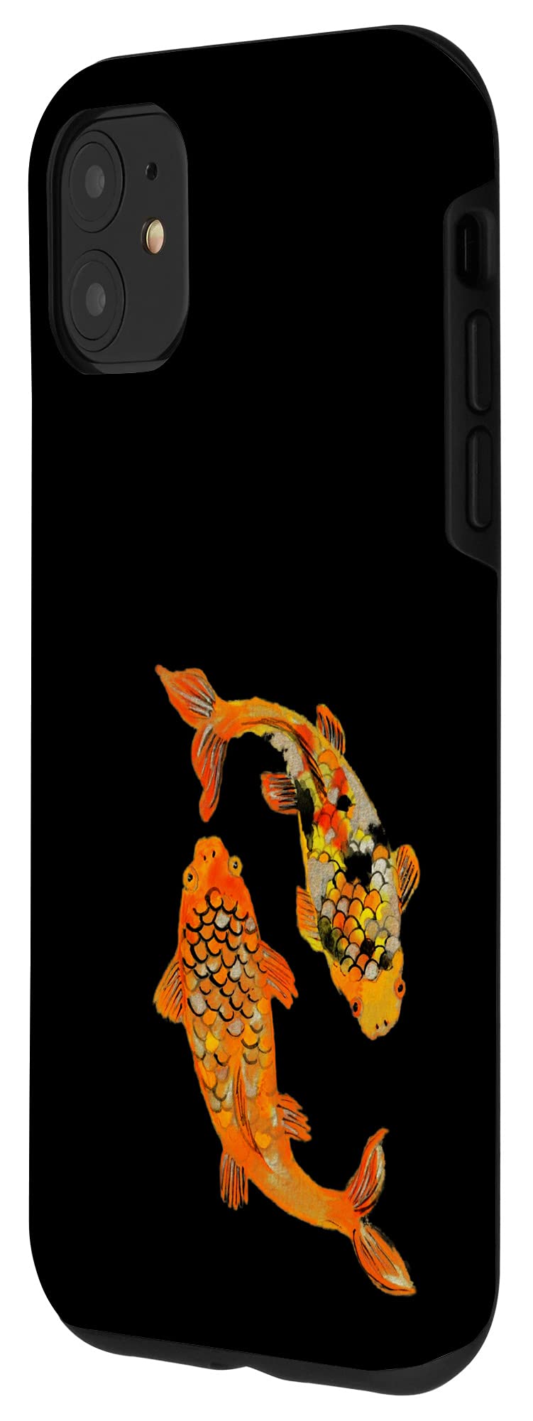 Stylish iPhone 11 Koi Fish Phone Case - Japanese Asian Carp Art Design Protective Cover | Perfect Gift for Anime Lovers & Nature Enthusiasts | Use for Daily Protection, Photography Props, and Unique Gift Ideas