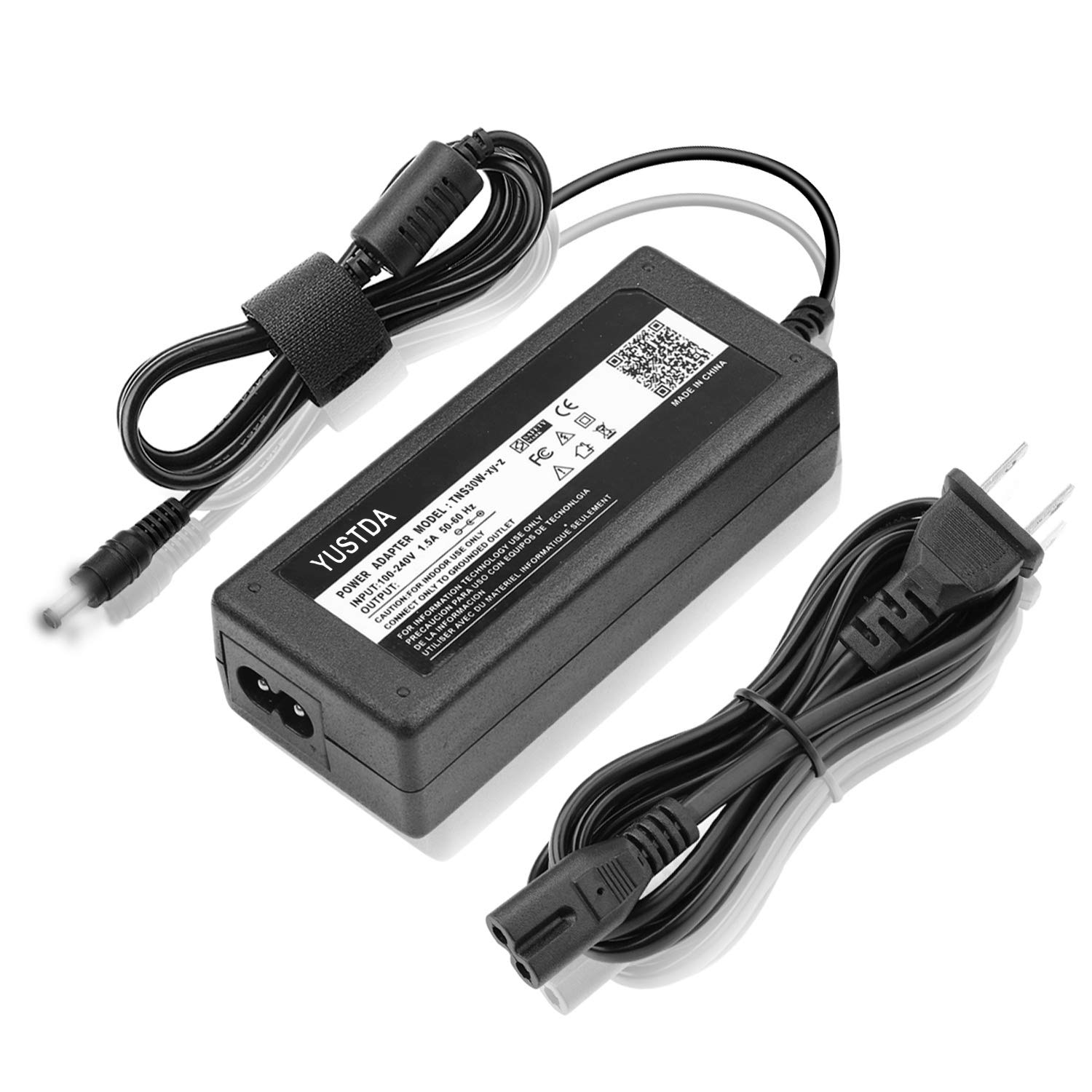 Yustda 12V 5A 60W AC/DC Power Adapter for Q-See QC8016 QC8016-1 16 Channel NVR & DVR Systems - Compatible with QT526-1, QS206-1, QSNDVR8R, QSD2308L - Perfect for Home & Business Security Surveillance Setup