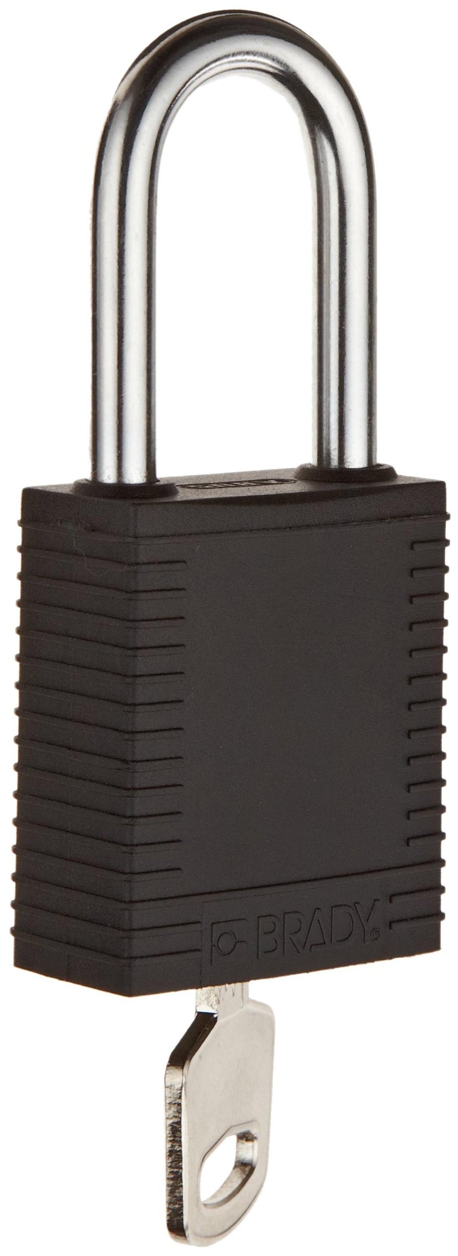 Brady Plastic Lockout Tagout Padlock - 6 Pack, Keyed Different, 1-3/4