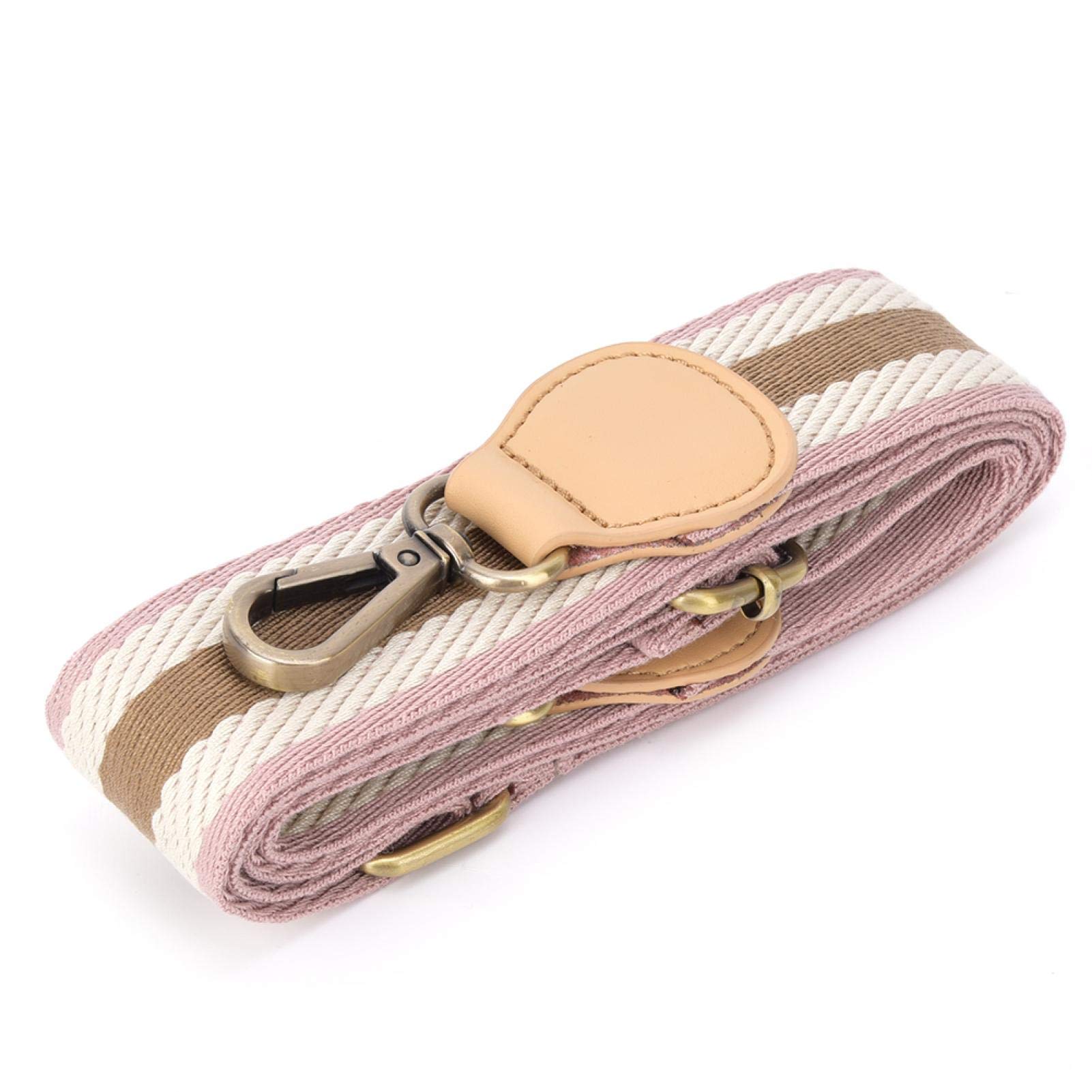Replacement Handbag Shoulder Strap - Adjustable DIY Bag Strap for Laptop Messenger, Crossbody, Luggage & Camera Bags (6# Pink Khaki) - Perfect for Travel, Work & Everyday Use