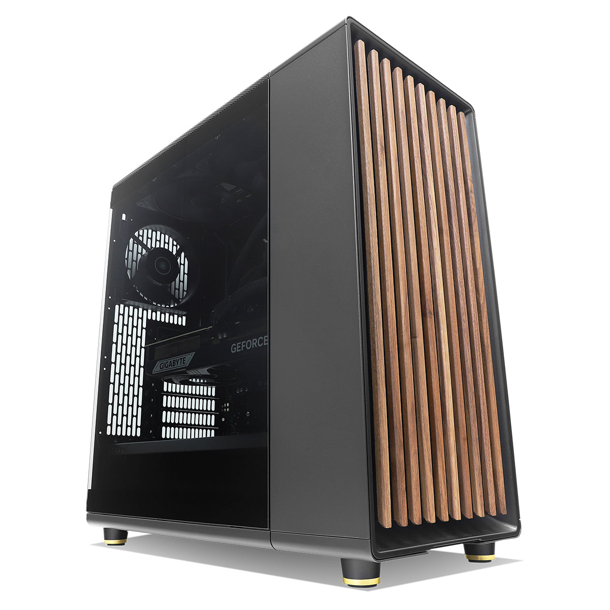 Encore Pro RTX 5070 Ti Ryzen 7 9800X3D Gaming Desktop Computer - High Performance Black Gaming PC for 4K Gaming, Streaming & VR