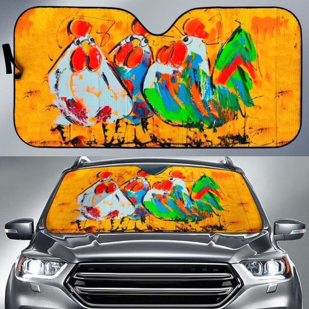 Car Windshield Sun Shade for UV Protection - Foldable Auto Sun Visor for Front Window, Universal Fit for Most Vehicles - Perfect for Summer Parking & Road Trips