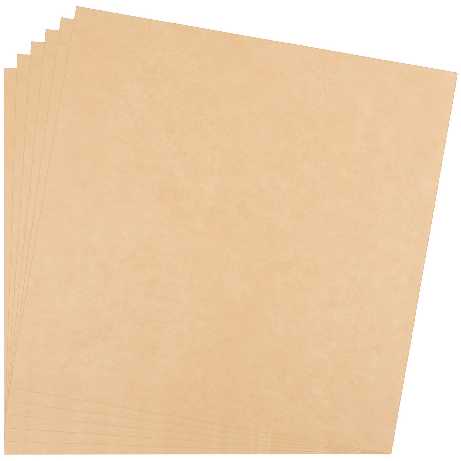 100Pcs Unbleached Sandwich Wrapping Paper - Eco-Friendly Wax Paper Sheets for Food, Greaseproof & Non-Stick Baking Parchment Paper - Pre-Cut for Bread, Burgers, Baskets & Meal Prep - Perfect for Picnics, BBQs & Food Storage (Pure Brown)