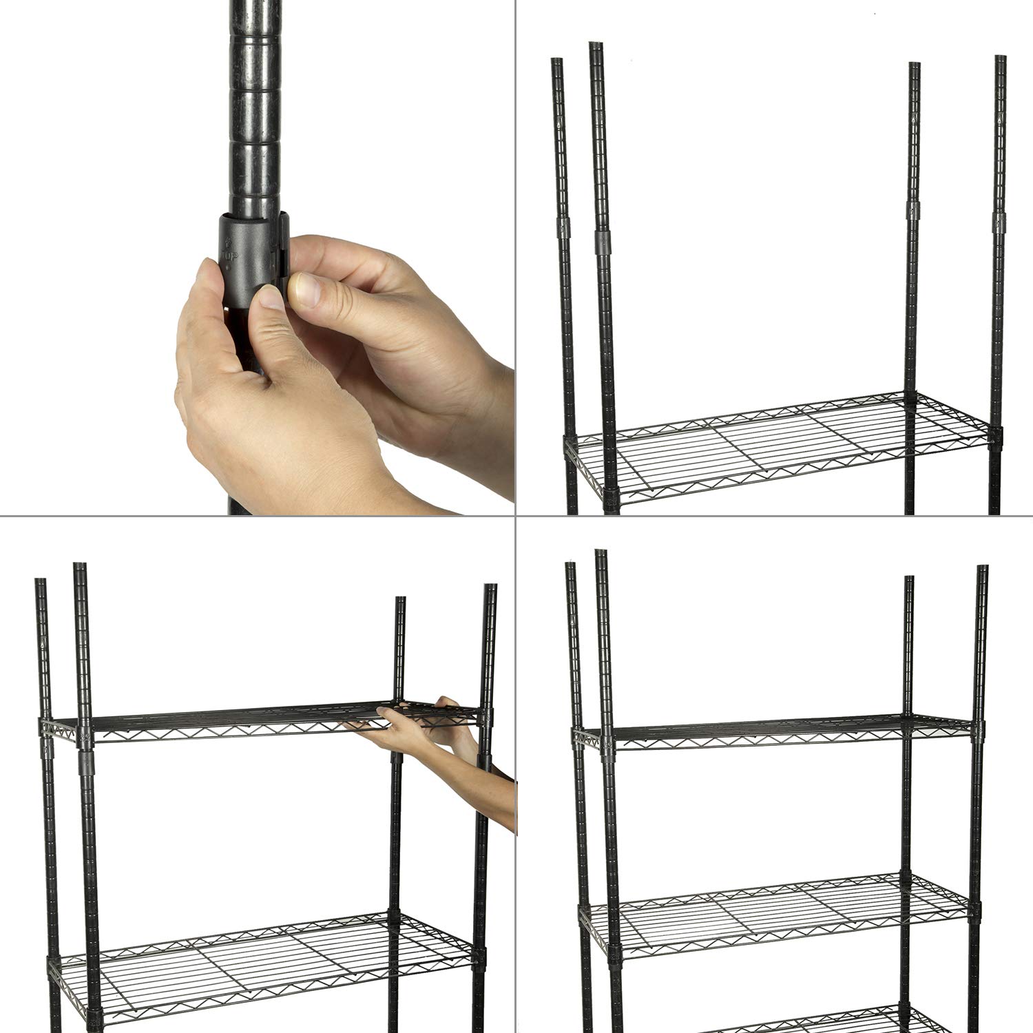 50 Pack Wire Shelf Clips for 1