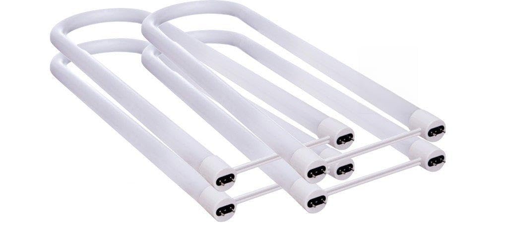 4-Pack ARCHIPELAGO U-Bend U6 LED Tubes - 2ft, 17W (32W Equivalent), 3500K Neutral White, Plug & Play Ballast Compatible, Frosted Cover, 240° Beam Angle - Perfect for Office Lighting, Retail Stores & Warehouse Fixtures - UL Listed