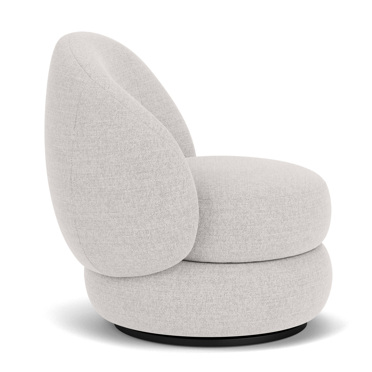 Alma Fabric Swivel Armchair - Modern Upholstered Lounge Chair with 360° Rotation, Comfortable Living Room Accent Chair for Home Office, Reading Nook, or Bedroom Relaxation