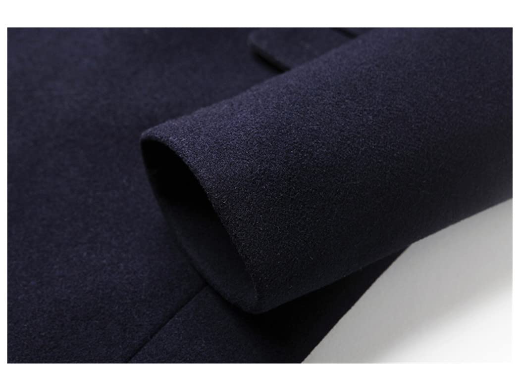 Premium Men's Winter Peacoat - 100% Cashmere Wool Overcoat for Men | Warm & Stylish Winter Wool Coat for Business, Office & Formal Occasions