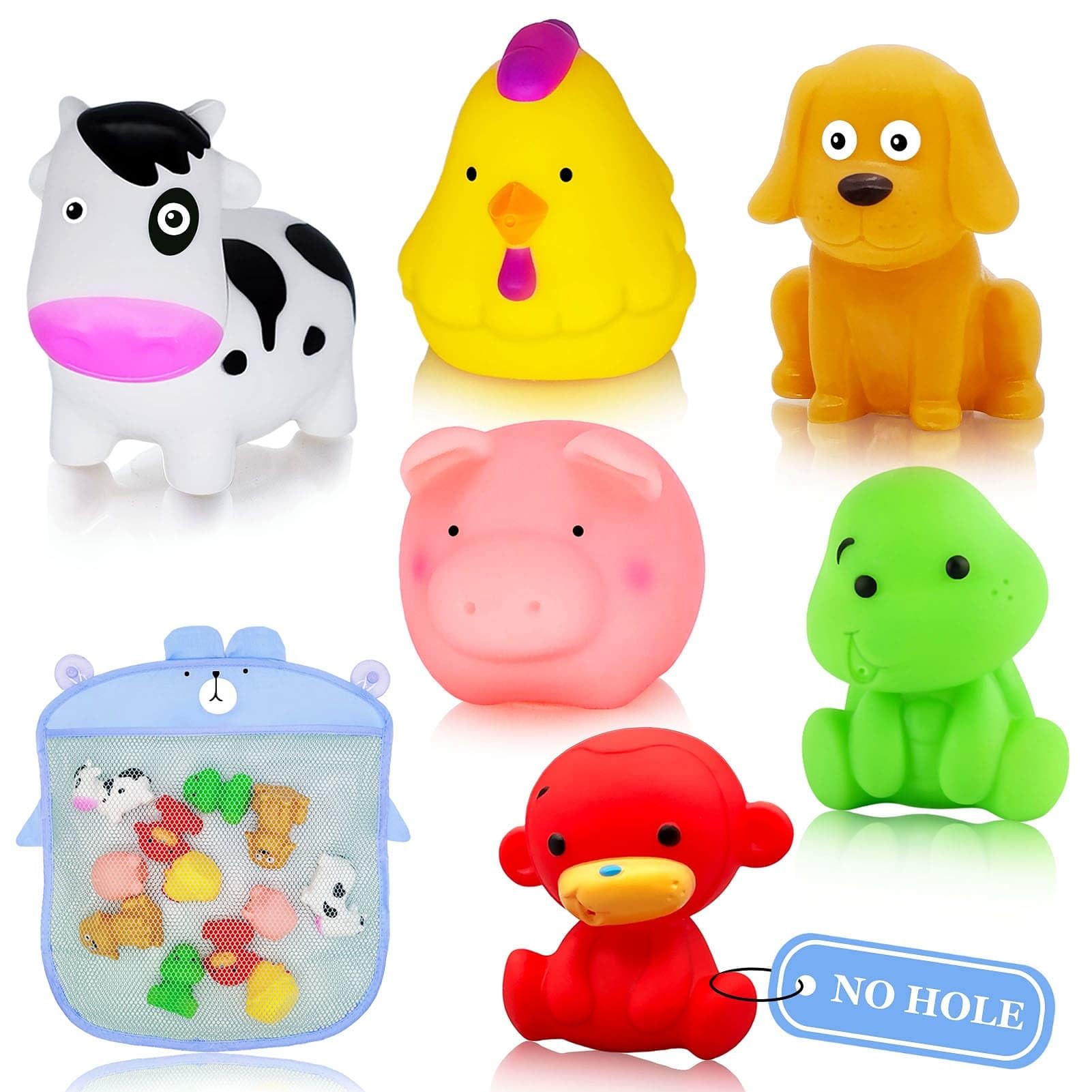 **Non-Toxic Baby Bath Toys for 6-12 Months | Safe & Mold-Free Infant Bathing Toys for Toddlers 1-3 Years | Bathtub, Pool & Shower Fun for Boys & Girls | Perfect Gift for 1-2-3 Year Olds**    *(Ideal for sensory play, water exploration, and making bath time enjoyable for babies and toddlers!)*