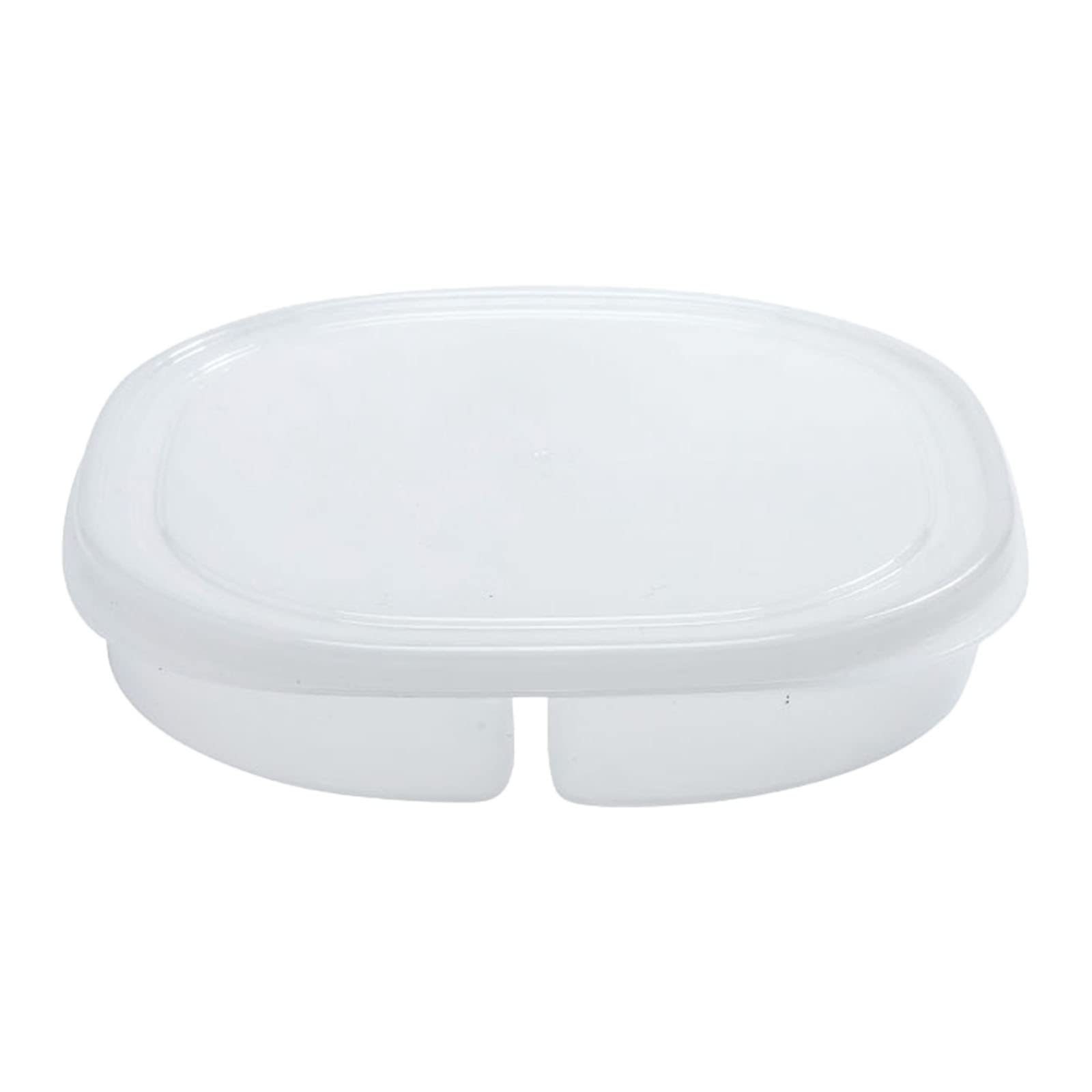 Transparent 4-Compartment Refrigerator Storage Container with Lid - Food Grade Airtight BPA-Free Plastic for Onion, Ginger, Garlic & Meat - Stackable Kitchen Organizer for Meal Prep & Leftovers