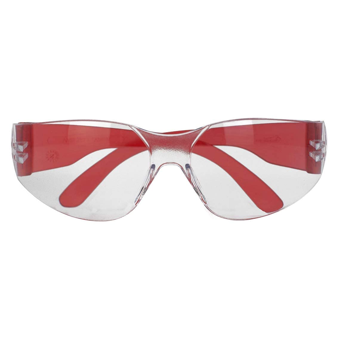 BISON LIFE Clear Polycarbonate Safety Glasses - Impact & Ballistic Resistant Protective Eyewear (Case of 12 Boxes, 144 Pairs) - Ideal for Construction, Shooting Range & Industrial Work Safety