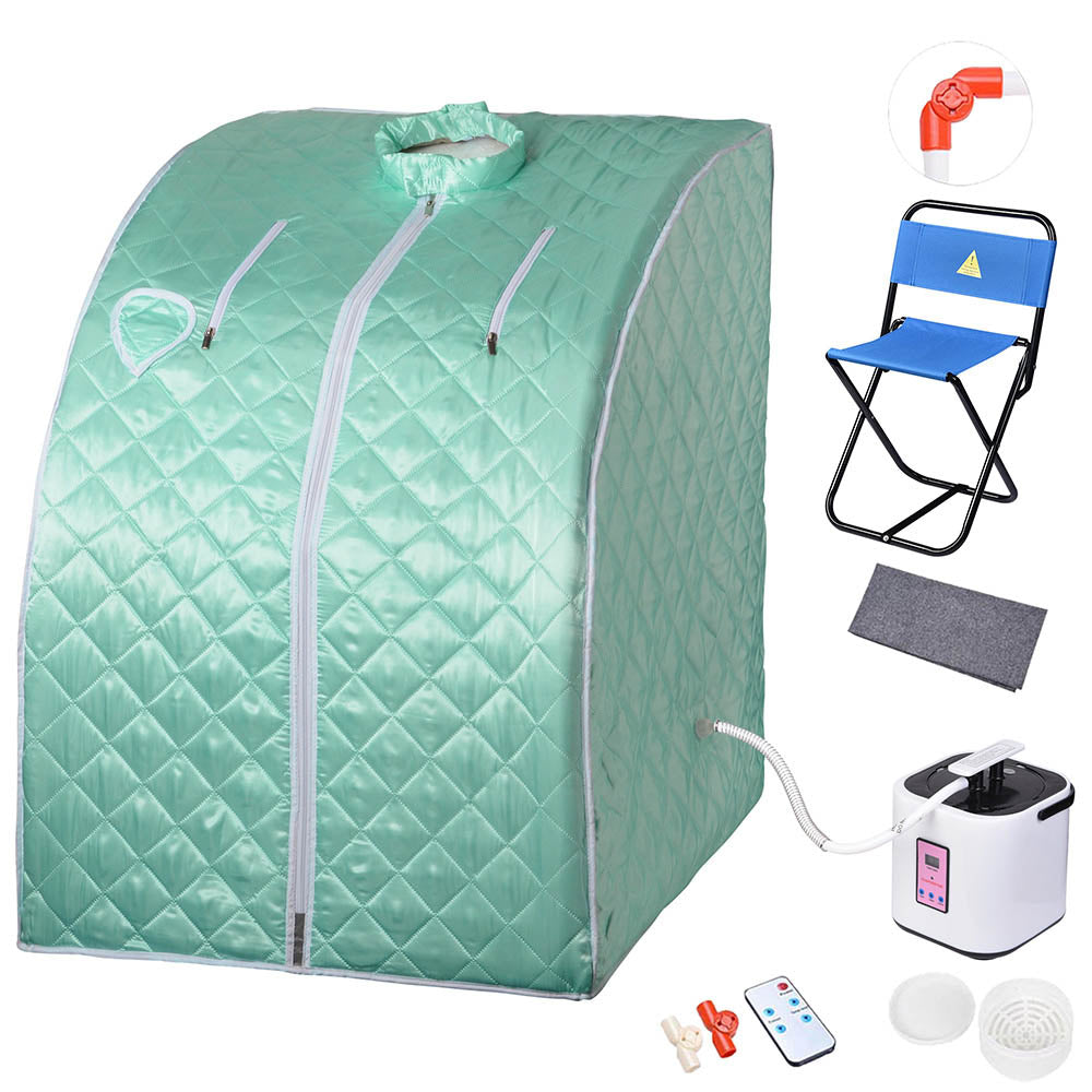 TheLAShop Portable Sauna Tent with Chair & Remote Control - 2L Steam Spa for Home Relaxation, Detox, and Weight Loss | Perfect for Personal Wellness & Stress Relief