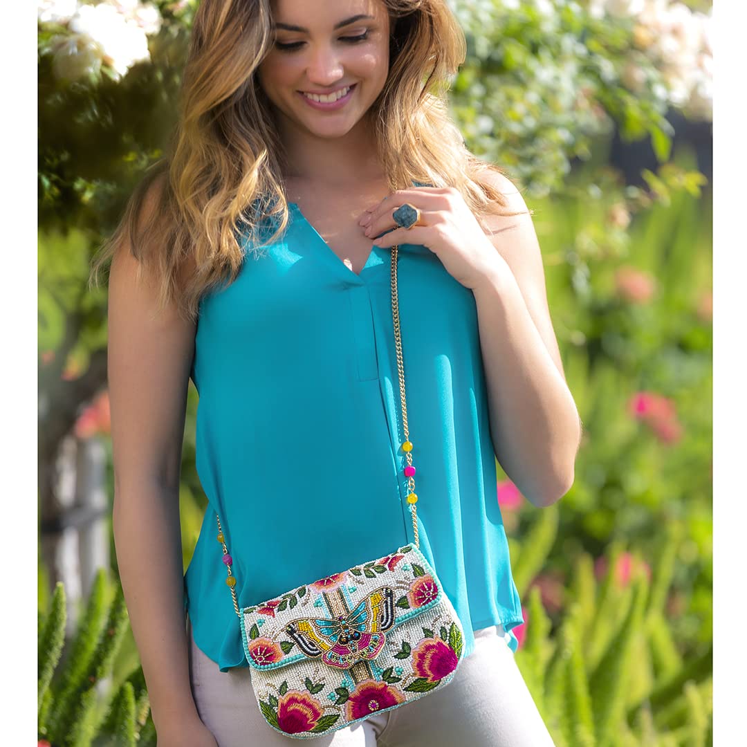 Mary Frances Dream Chaser Leather Shoulder Bag for Women - Elegant Crossbody Purse with Adjustable Strap, Perfect for Work, Travel & Evening Out