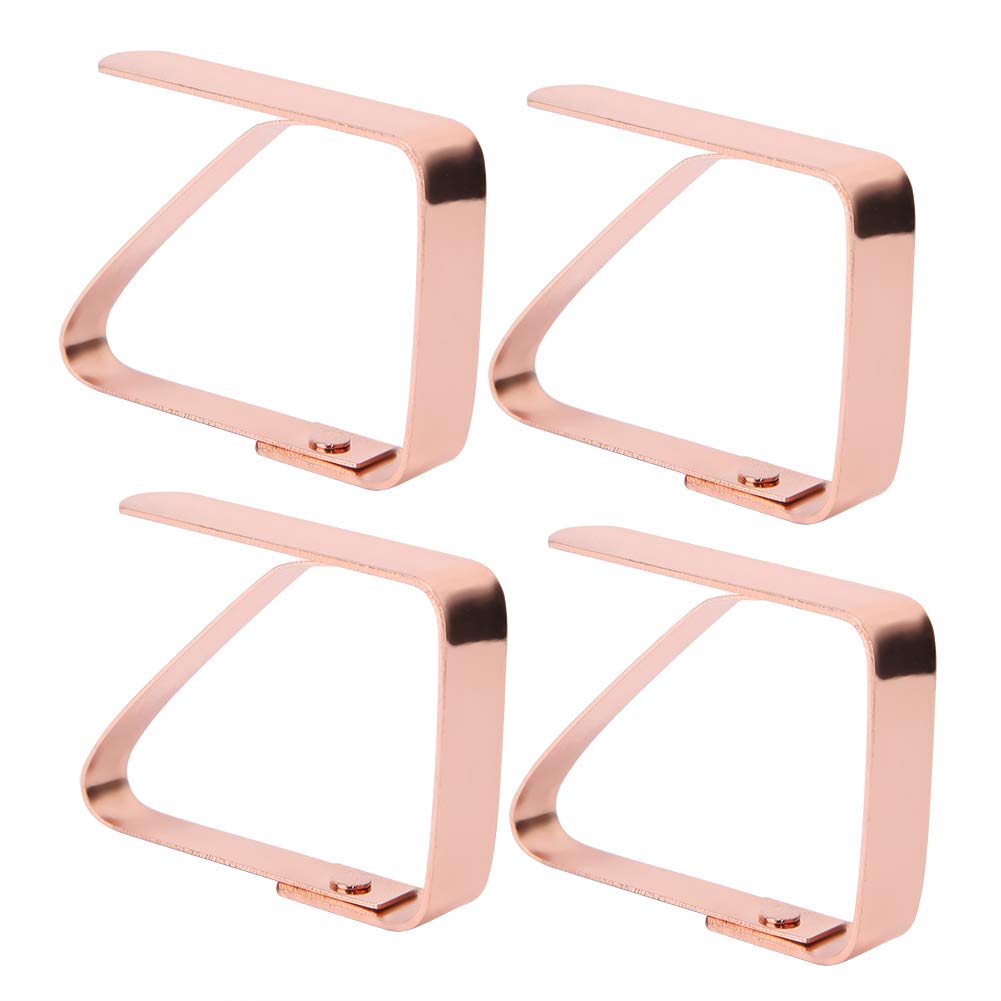 Yinuoday Table Cover Clips - Heavy Duty Tablecloth Clamps for Outdoor Picnics, Parties, and Restaurants - Secure Tablecloth in Windy Conditions - Set of 12 Stainless Steel Clips