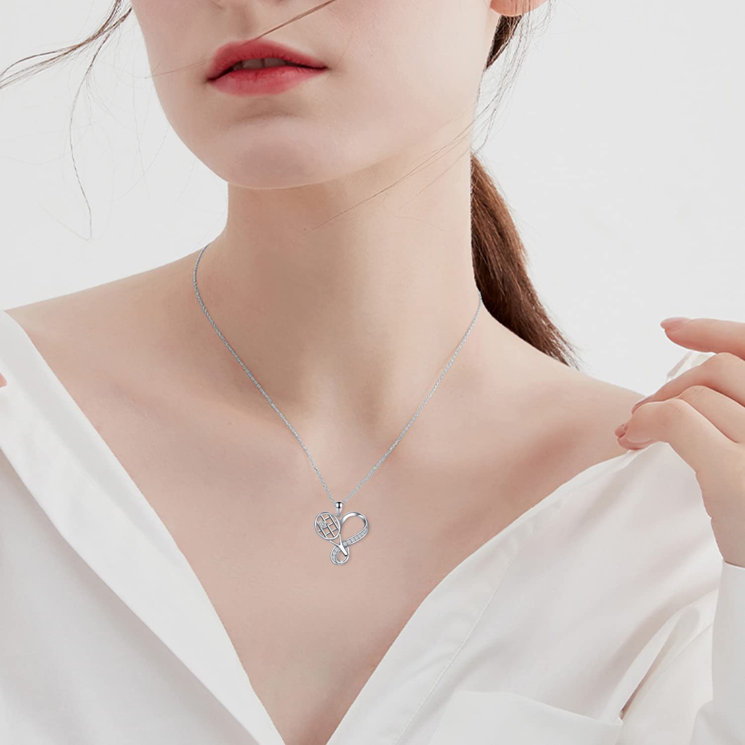 925 Sterling Silver Sports Necklace for Women - Volleyball, Tennis, Soccer, Basketball, Pickleball, Baseball Jewelry | Perfect Gift for Female Athletes & Sports Fans | Wear to Games, Workouts & Everyday Life