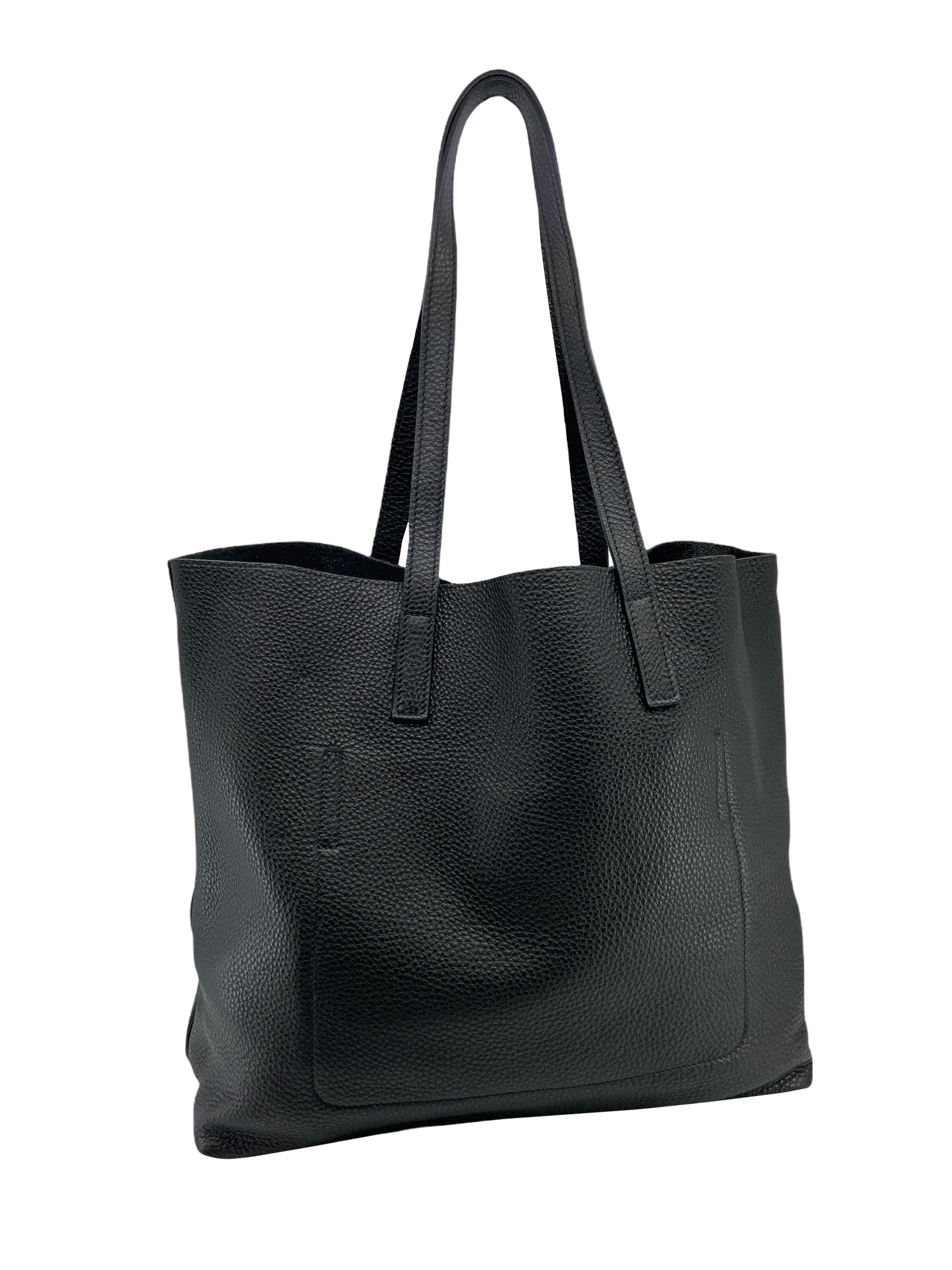 Prada Vitello Daino Large Open Tote Bag - Genuine Leather Luxury Handbag for Women, Perfect for Work, Travel & Everyday Use