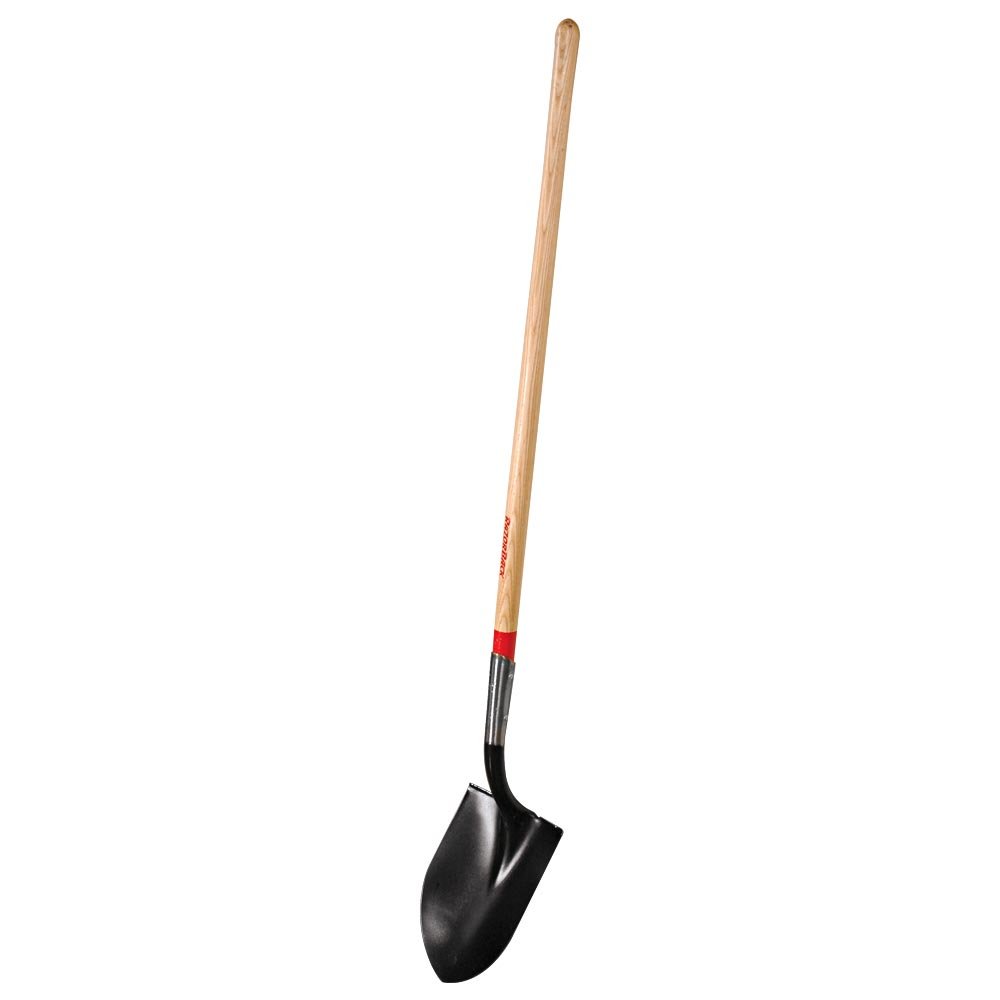 Razorback Round Point Closed Back Shovel with Straight Handle - Heavy Duty Garden Shovel for Digging, Trenching & Landscaping - Perfect for Gardening, Construction & Outdoor Projects