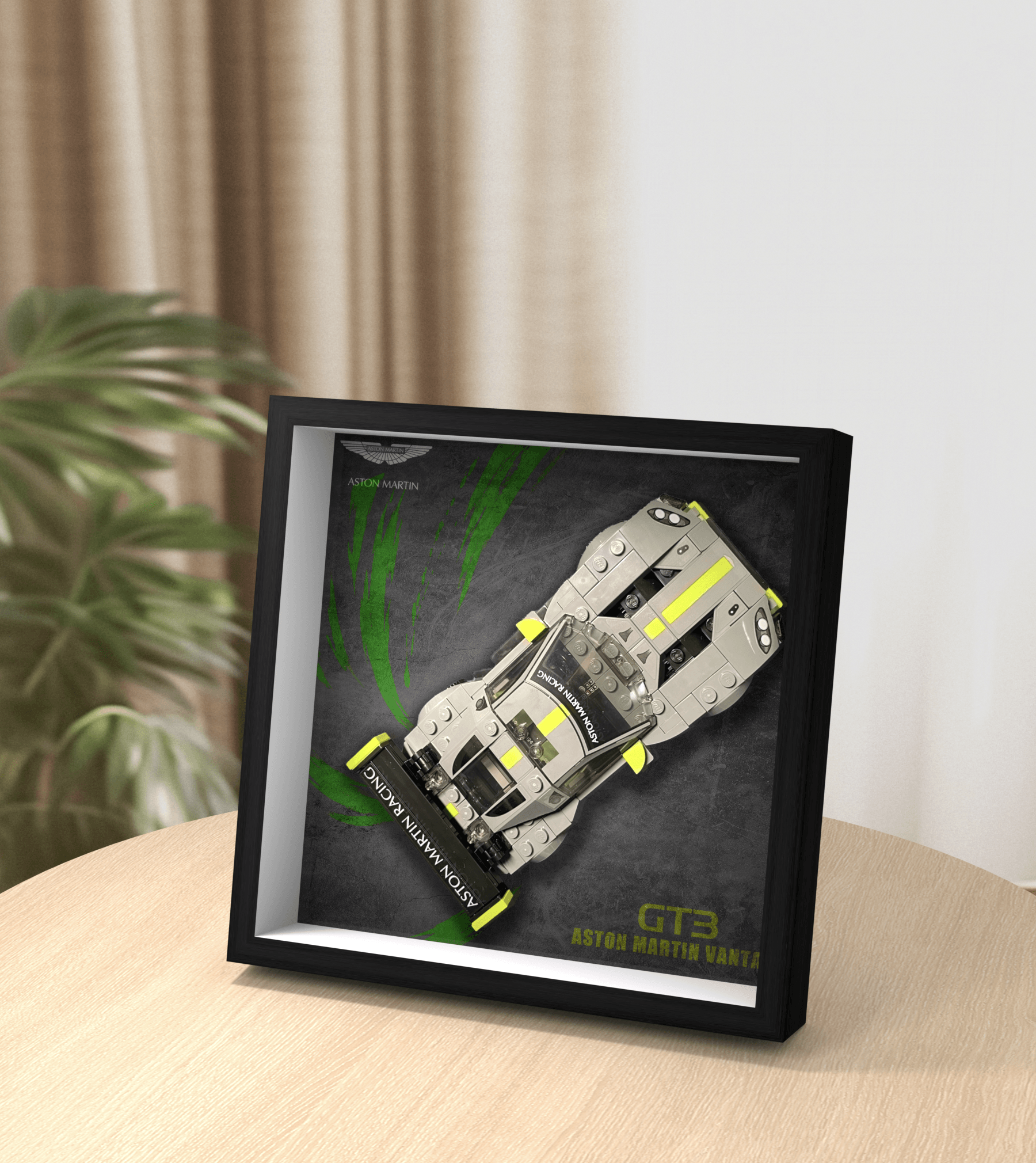 Lego Speed Champions Aston Martin 76910 Display Car Frame - Showcase & Protect Your Lego Model - Perfect for Home Decor, Office Display & Collector Showcase