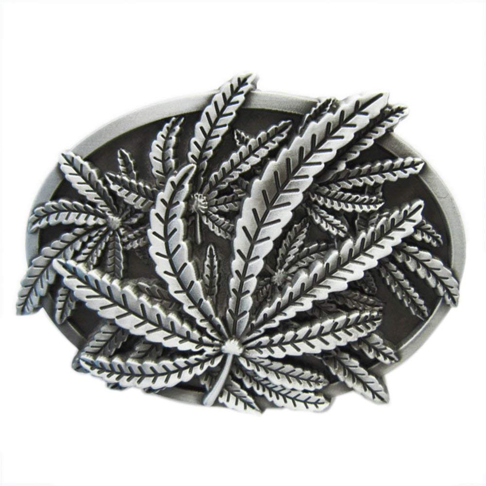 420 Leaf Belt Buckle for Men - Unique Cannabis Leaf Design Belt Buckle - Perfect for Casual Wear, Festivals & 420 Celebrations