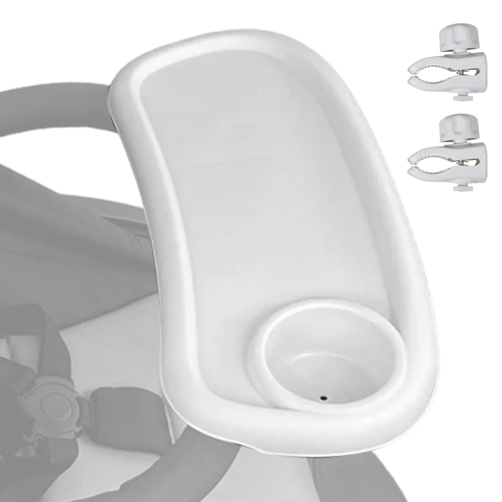 **Adjustable Stroller Tray with Cup Holder - Baby Stroller Organizer for Snacks, Bottles, Fruits & Drinks | Perfect for Feeding, Travel & Outdoor Walks**