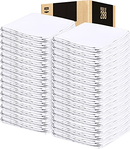 Utopia Home 288-Pack White 17x17 Inch Polyester Cloth Napkins - Hemmed Edges, Washable & Reusable - Perfect for Dinner Parties, Weddings, Restaurants & Everyday Dining