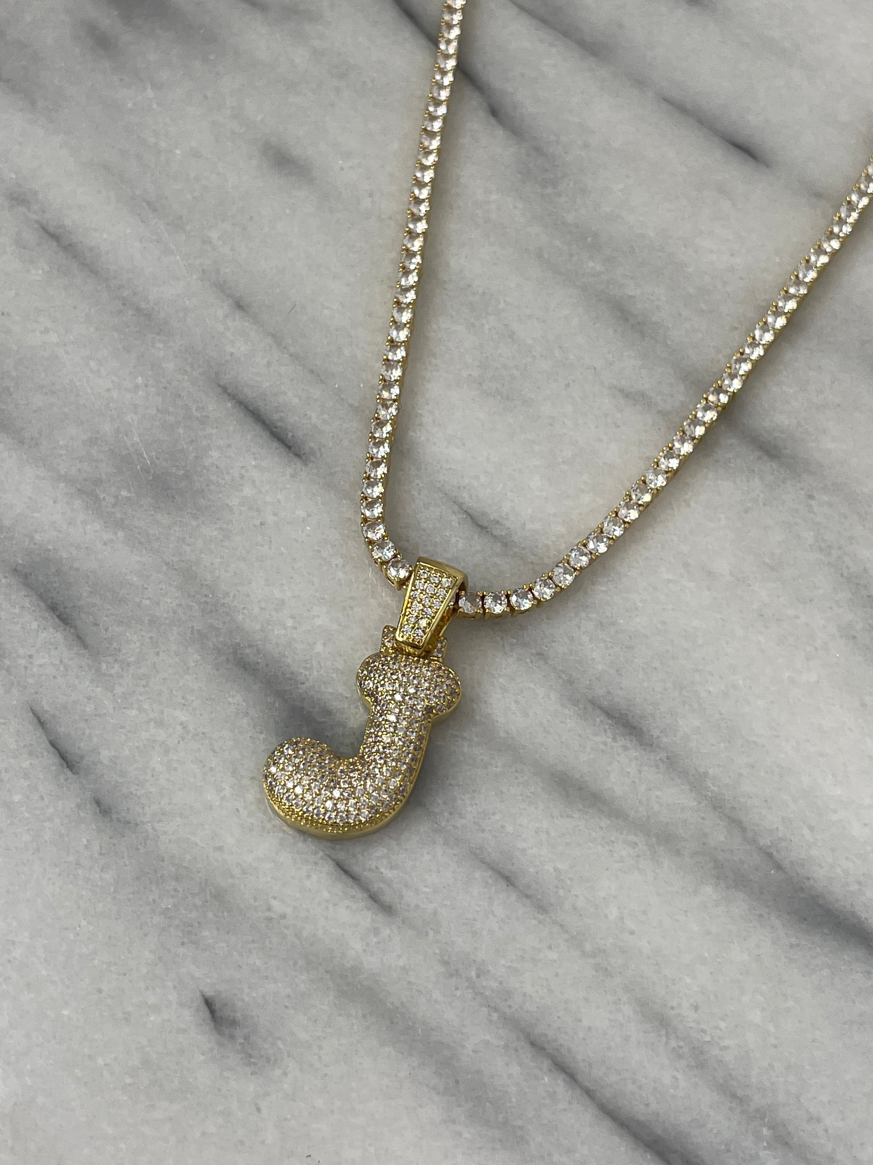 Custom Initial Bubble Interchangeable Necklace - Personalized Name Pendant for Women & Girls - Perfect for Gifts, Birthdays, and Everyday Wear