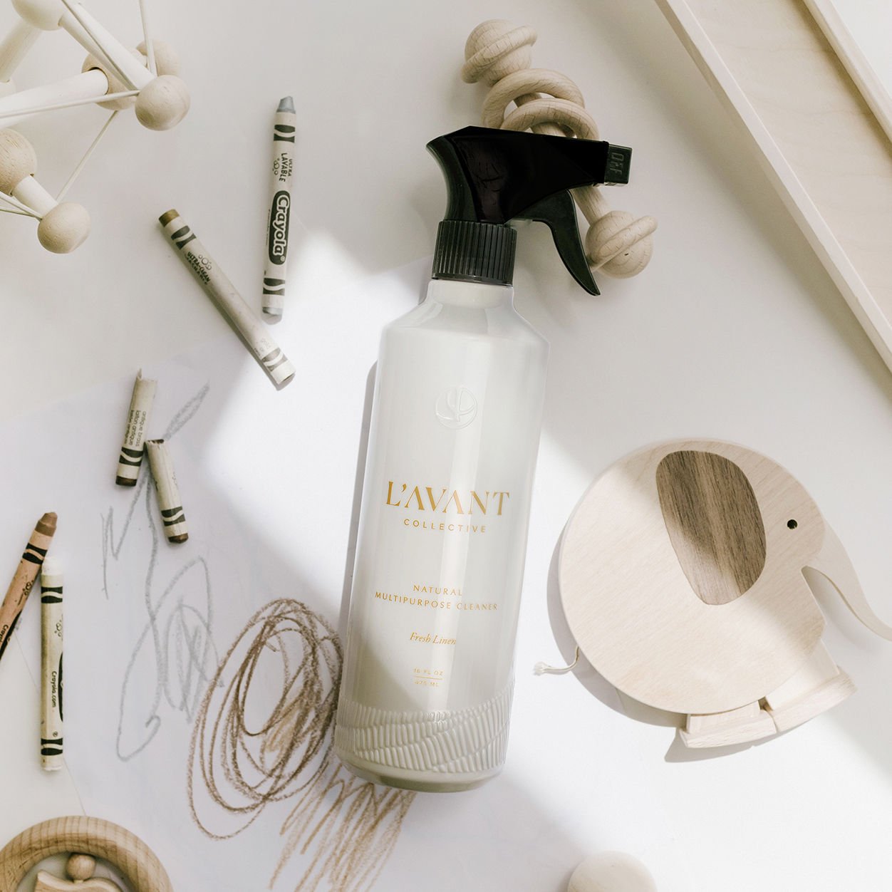 Fresh Linen Scent All-Purpose Cleaner Spray - Multi-Surface Household Cleaner for Kitchen, Bathroom & Floors | Eco-Friendly & Powerful Cleaning Solution