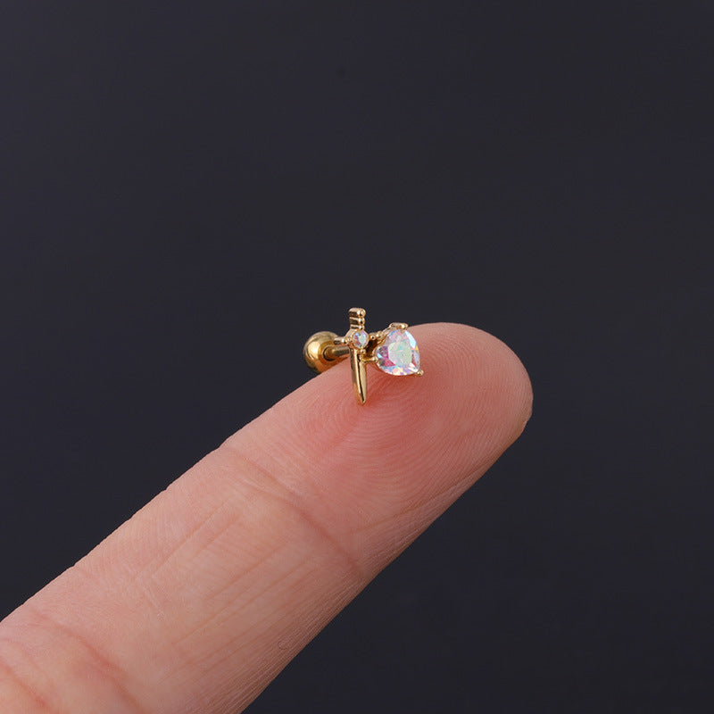 20G Anime Stud Earrings - Cute Unicorn Cartoon Piercing Jewelry for Women & Girls | Perfect for Cosplay, Gifts & Daily Wear | HSPJ308