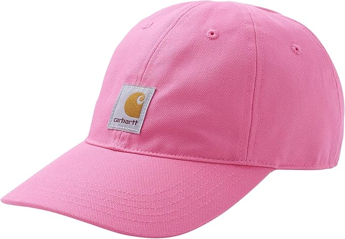 Carhartt Kids Signature Canvas Cap - Pink | Durable & Stylish Hat for Boys & Girls | Perfect for Outdoor Activities, School & Play