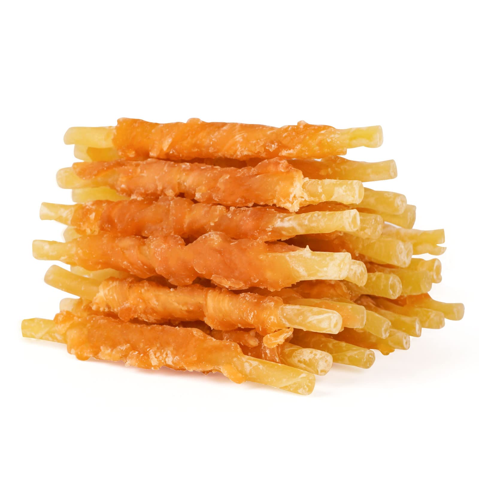 MON2SUN Rawhide Free Dog Treats - Chicken Wrapped Cod Sticks for Small Dogs - Soft Training Snacks 8.82 oz - Perfect for Puppy Training & Dental Health Care