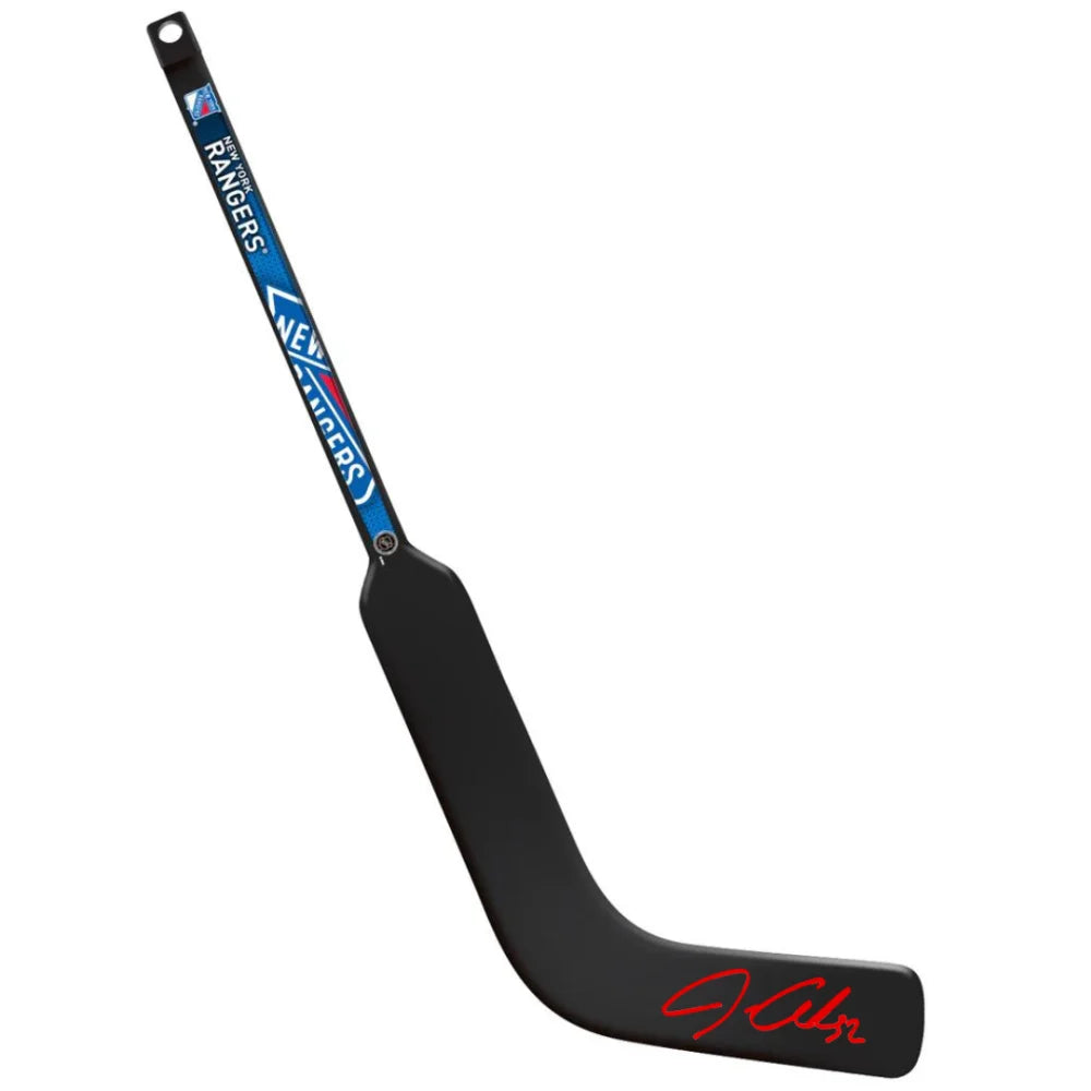 Jonathan Quick Autographed New York Rangers Mini Goalie Stick - Signed Hockey Memorabilia - Perfect for Sports Collectors & Rangers Fans - Great for Display in Man Caves, Sports Bars & Fan Collections