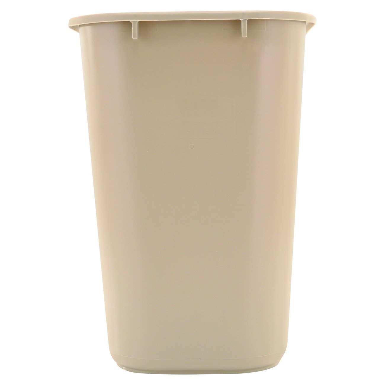 Rubbermaid Commercial Plastic 7-Gallon Trash Can, Beige (Pack of 2) - Durable Waste Bin for Kitchen, Office, Bathroom & Outdoor Use