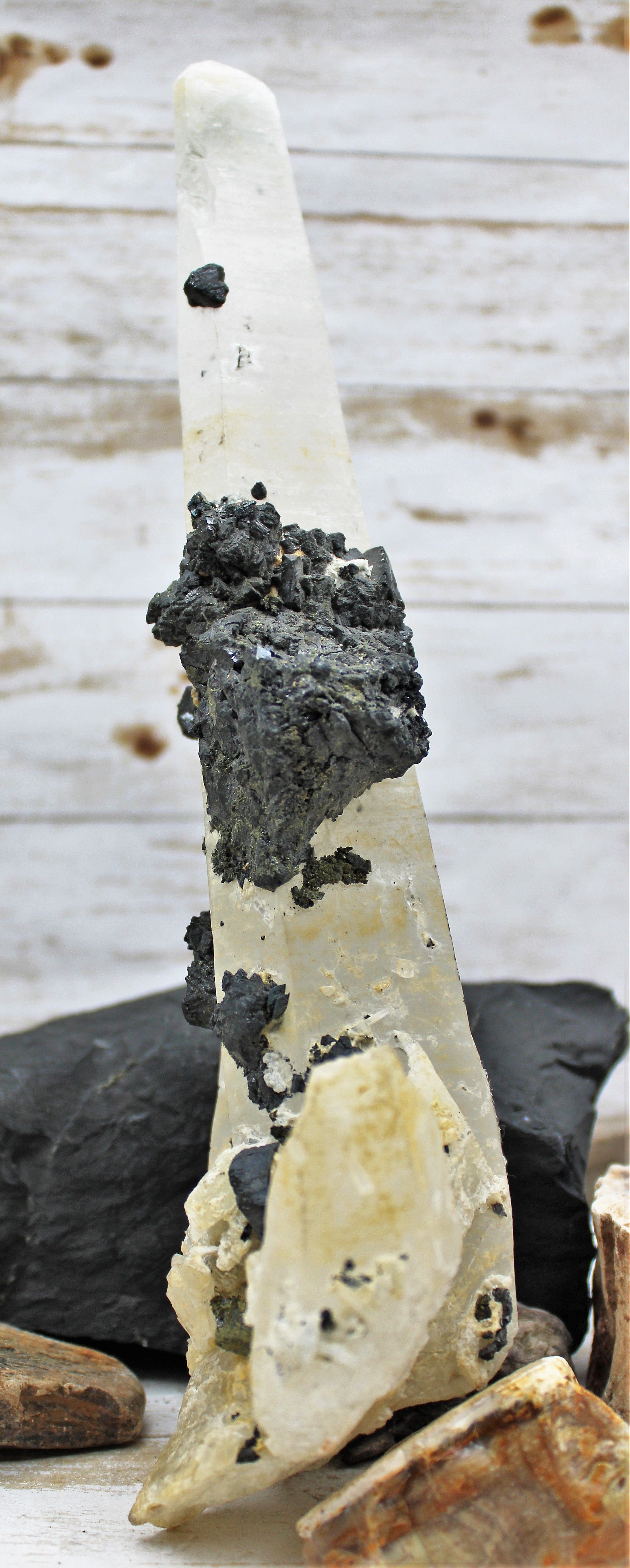 Natural Dalmatian Quartz Crystal Specimen - Healing Stone for Home Decor, Meditation & Energy Work - Perfect for Collectors & Spiritual Practices