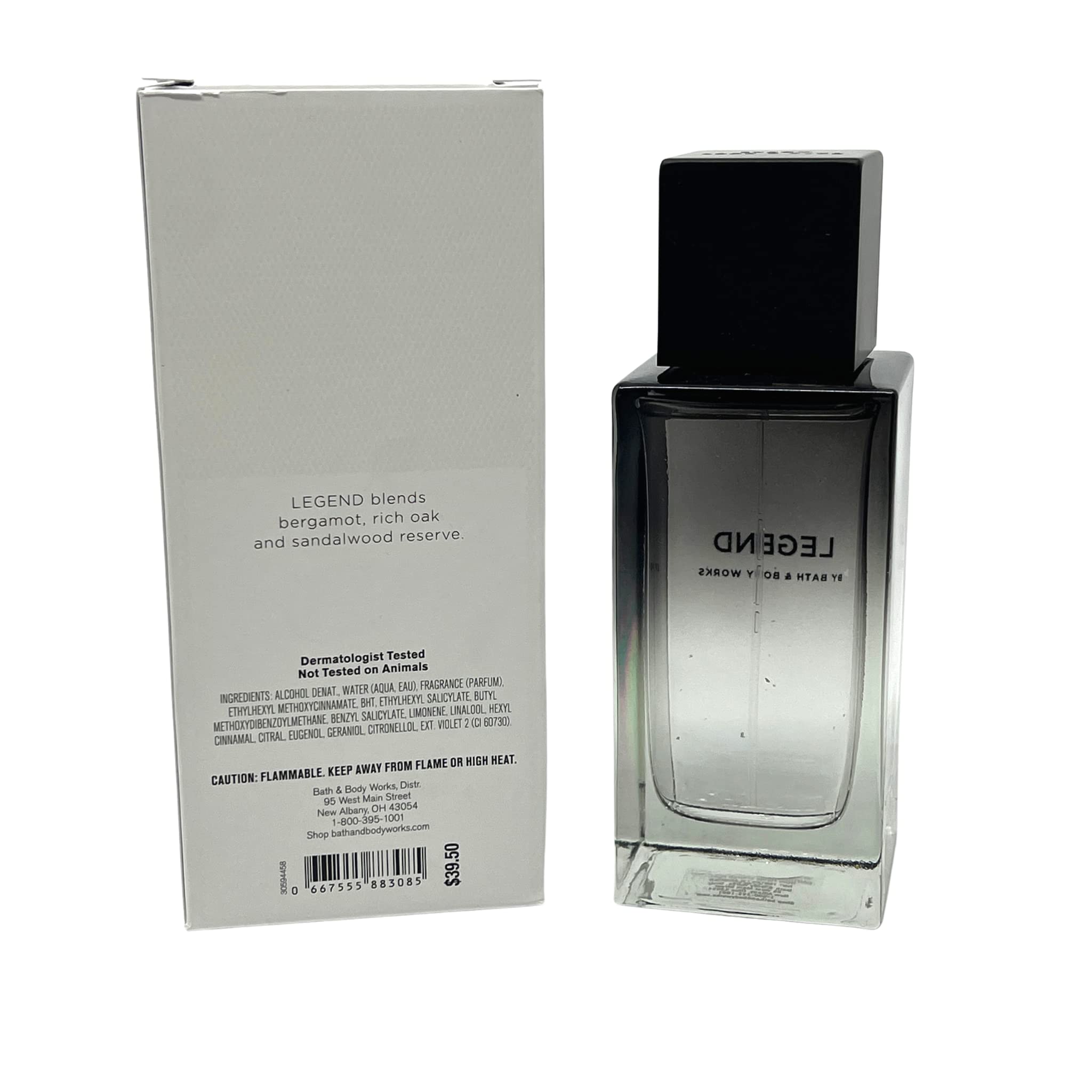 Bath & Body Works Legend Men's Cologne Spray - 3.4oz/100mL Eau de Toilette for Men - Long Lasting Fragrance for Date Night, Office & Special Occasions