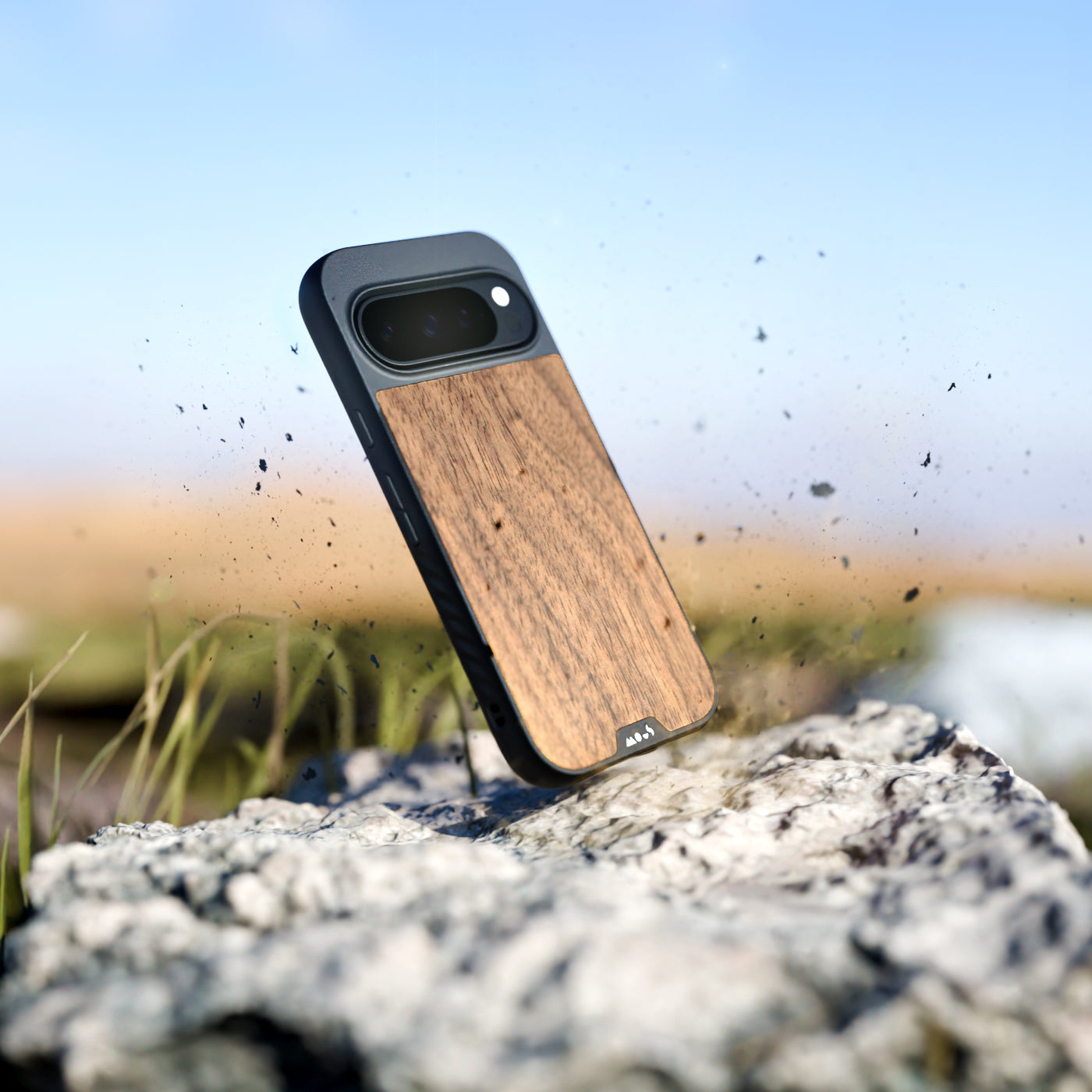 MagSafe® Compatible Walnut Phone Case for iPhone 14/13/12 Pro Max - Premium Wooden Protective Cover with Strong Magnetic Grip - Perfect for Home, Office & Travel Use