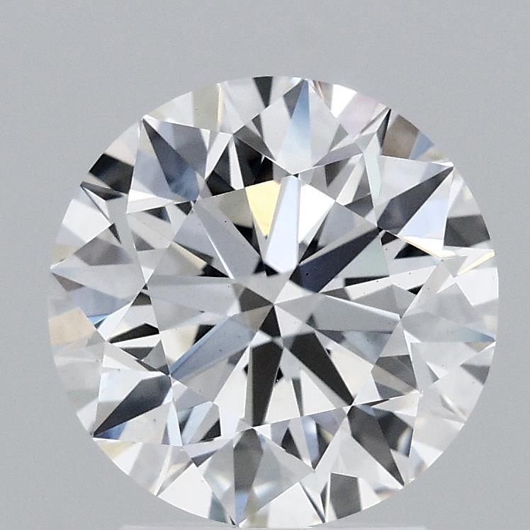 2.53 Carat Round Lab Grown Diamond - GIA Certified, VVS Clarity, D Color - Perfect for Engagement Rings & Anniversary Gifts