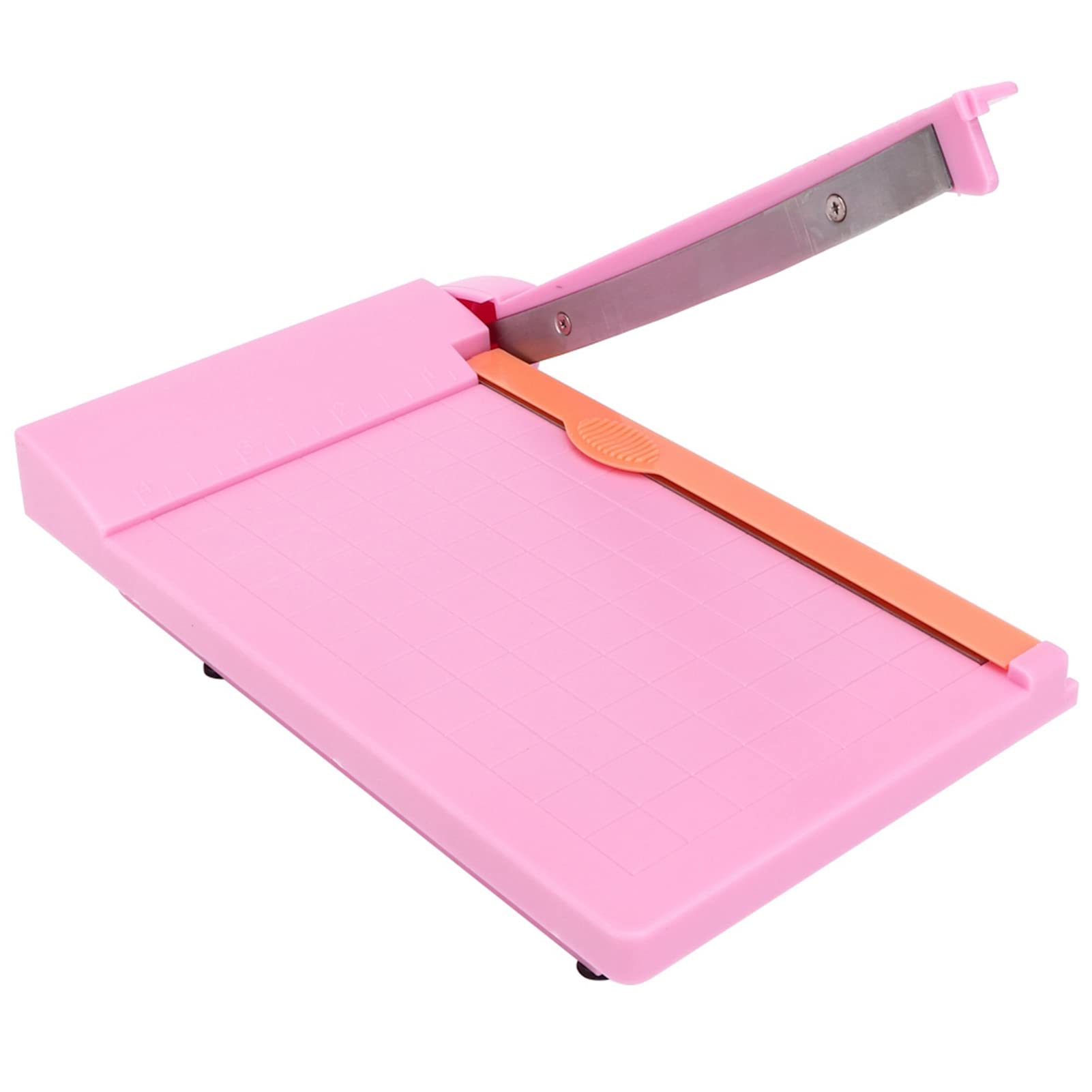 Portable Mini Paper Cutter - Precision Paper Trimmer for Cardstock, Photos & Scrapbooking | Gridded Cutting Board with Knife | Ideal for DIY Crafts, ID Photos & Office Use