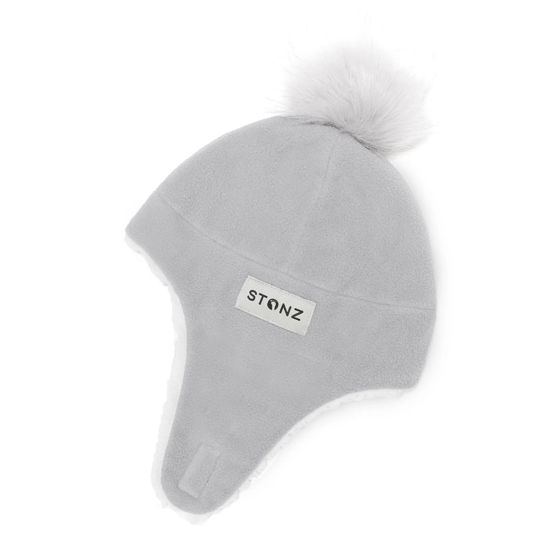 Stonz Grey Fleece Hat for Men & Women - Soft Winter Beanie for Cold Weather, Outdoor Activities & Hiking