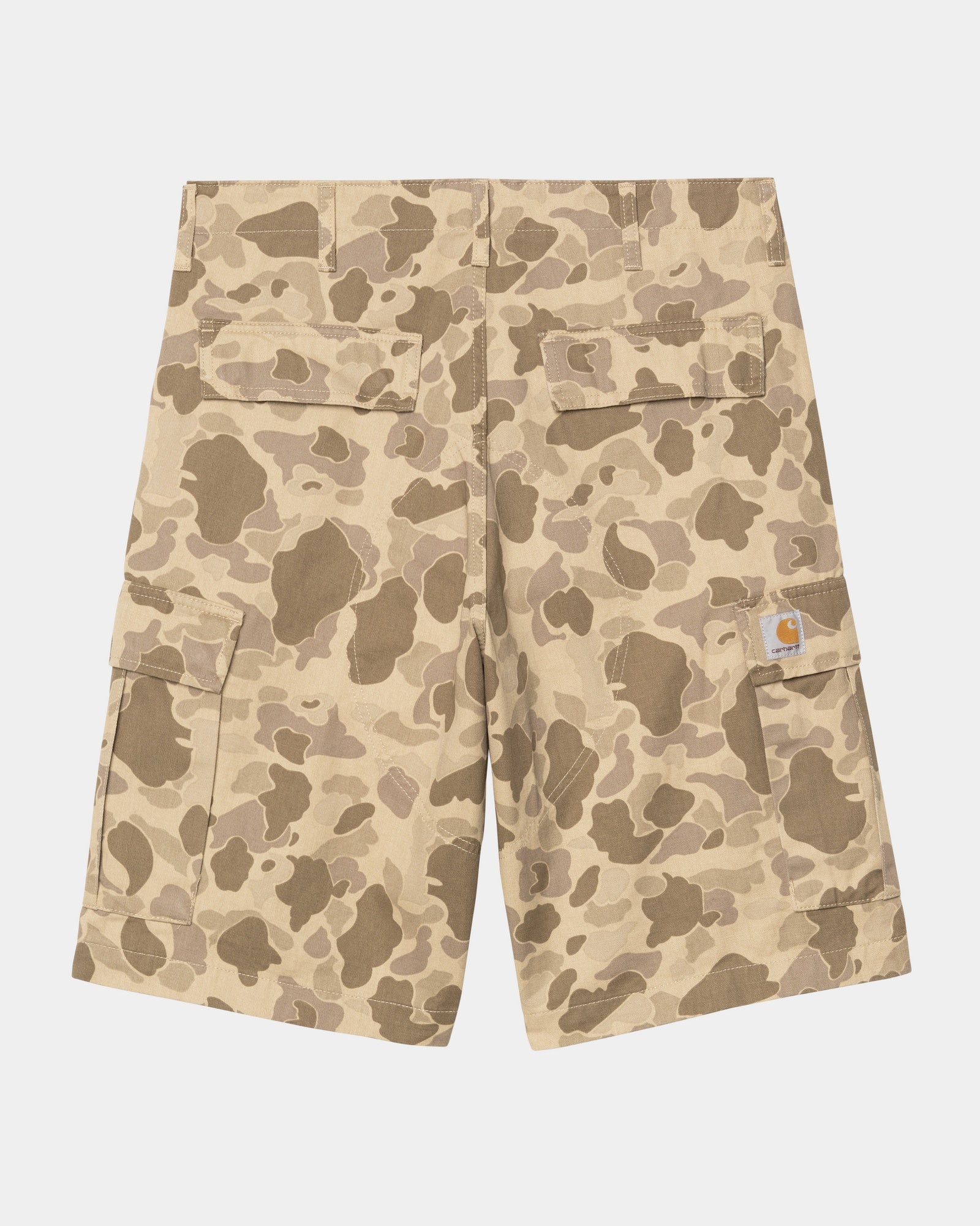Men's Regular Fit Cargo Shorts - Garment Dyed Desert Duck Camo | Durable Outdoor Work & Hiking Shorts for Men | Casual Summer Adventure Wear