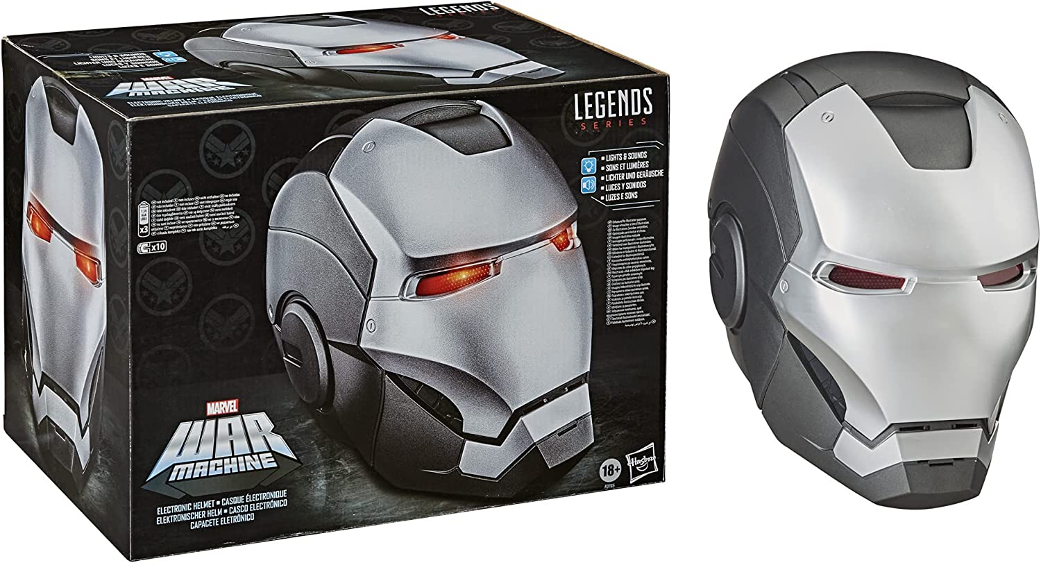 Marvel Legends Series War Machine Electronic Helmet - Collectible Iron Man Replica for Cosplay & Display - Perfect for Marvel Fans, Gift Ideas & Comic Con Events