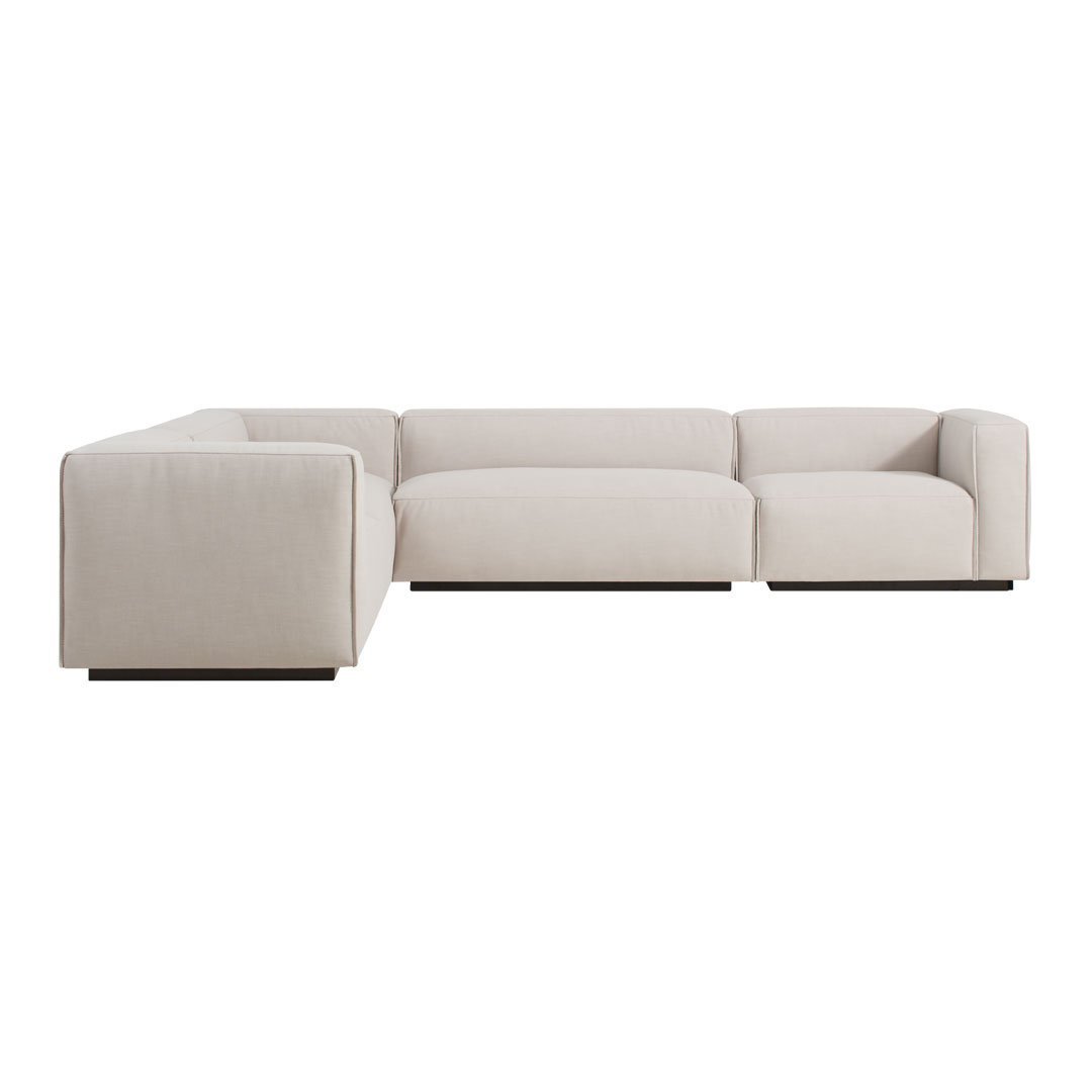 Cleon Large Sectional Sofa - Modern L-Shaped Couch for Living Room | Spacious Comfortable Fabric Sofa Set | Perfect for Family Gatherings & Movie Nights