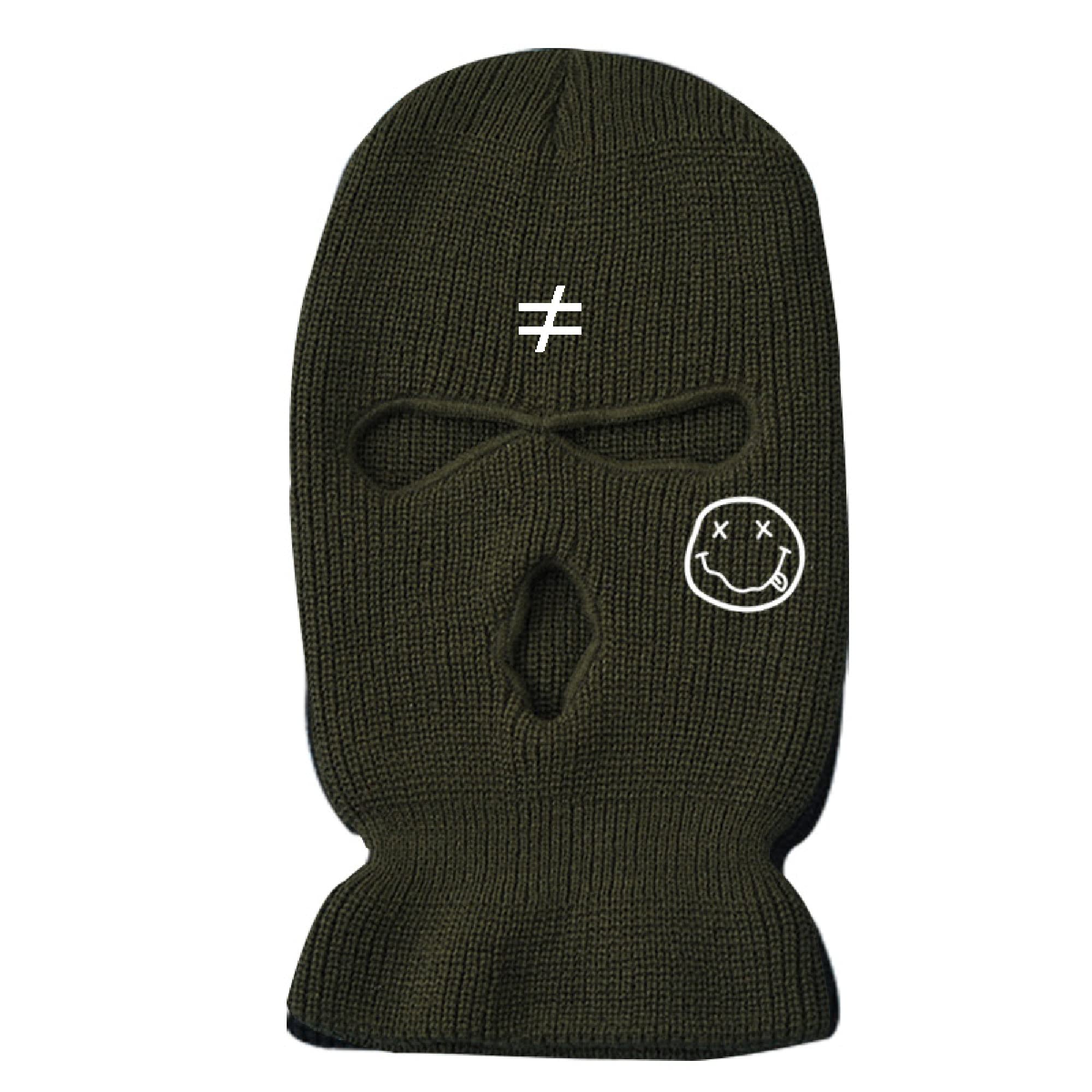 IMSWW 3-Hole Wool Knit Ski Mask - Winter Warm Windproof Balaclava for Skiing, Snowboarding, Cycling & Outdoor Activities